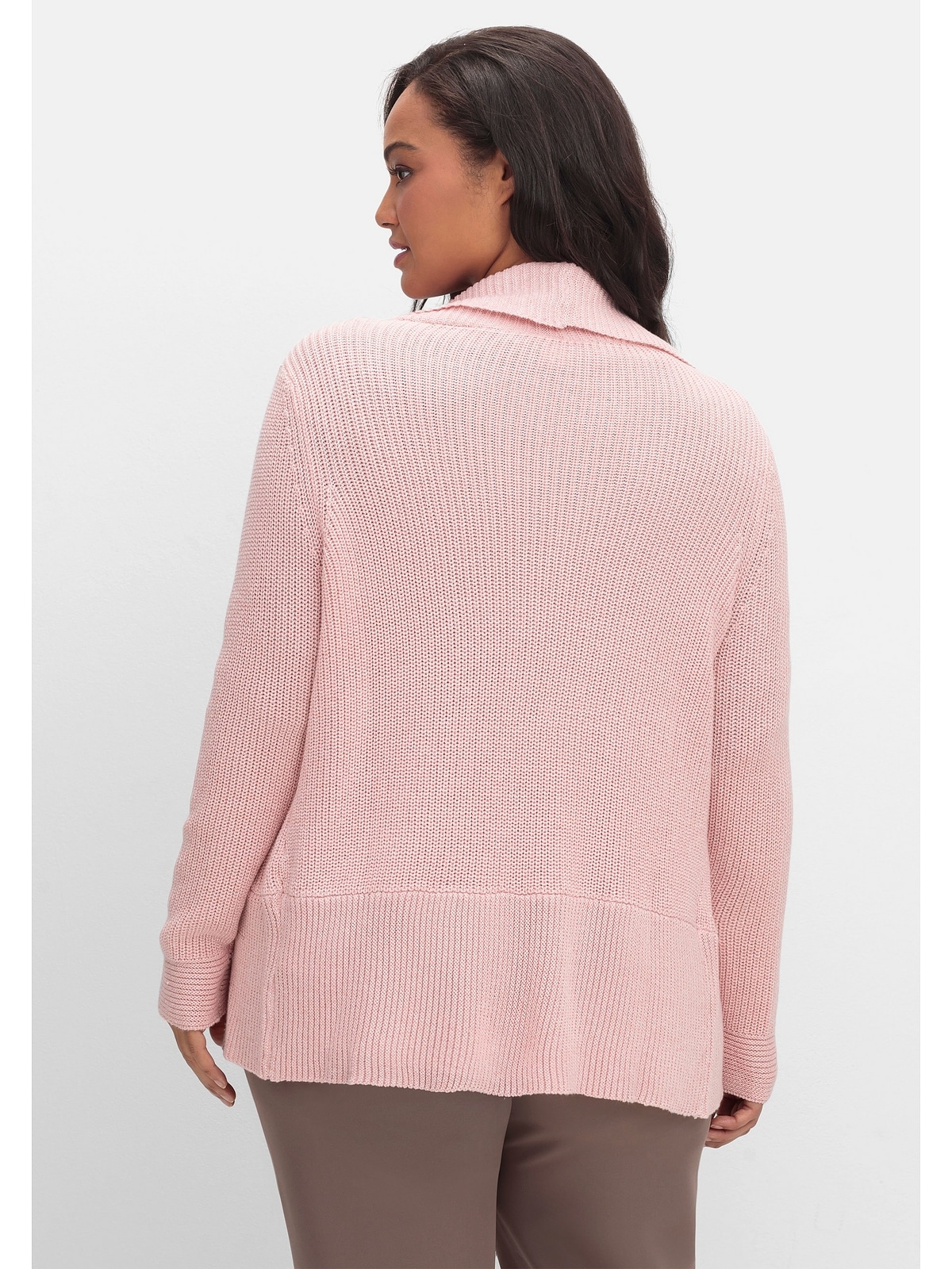 Sheego Strickjacke »Große Größen«, mit Schalkragen