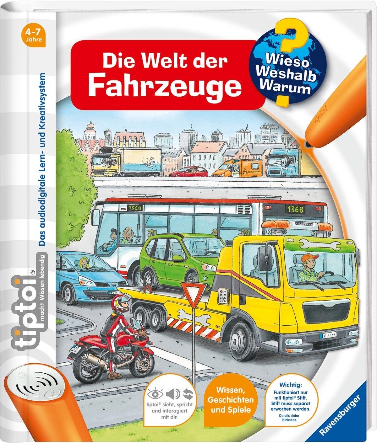 Ravensburger Buch "tiptoi Die Welt der Fahrzeuge", Made in Europe; FSC - schützt Wald - weltweit