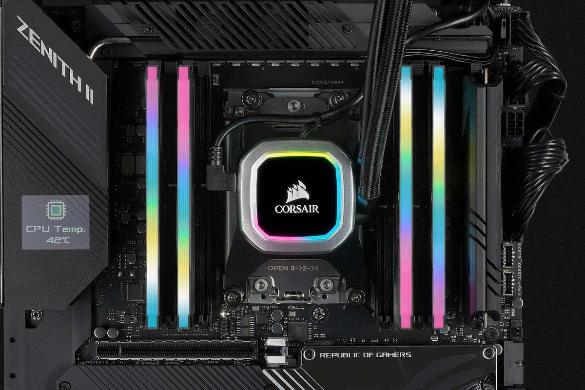 Corsair Arbeitsspeicher »Vengeance RGB PRO SL DDR4 3200Mhz 16GB (2x8GB) Black«