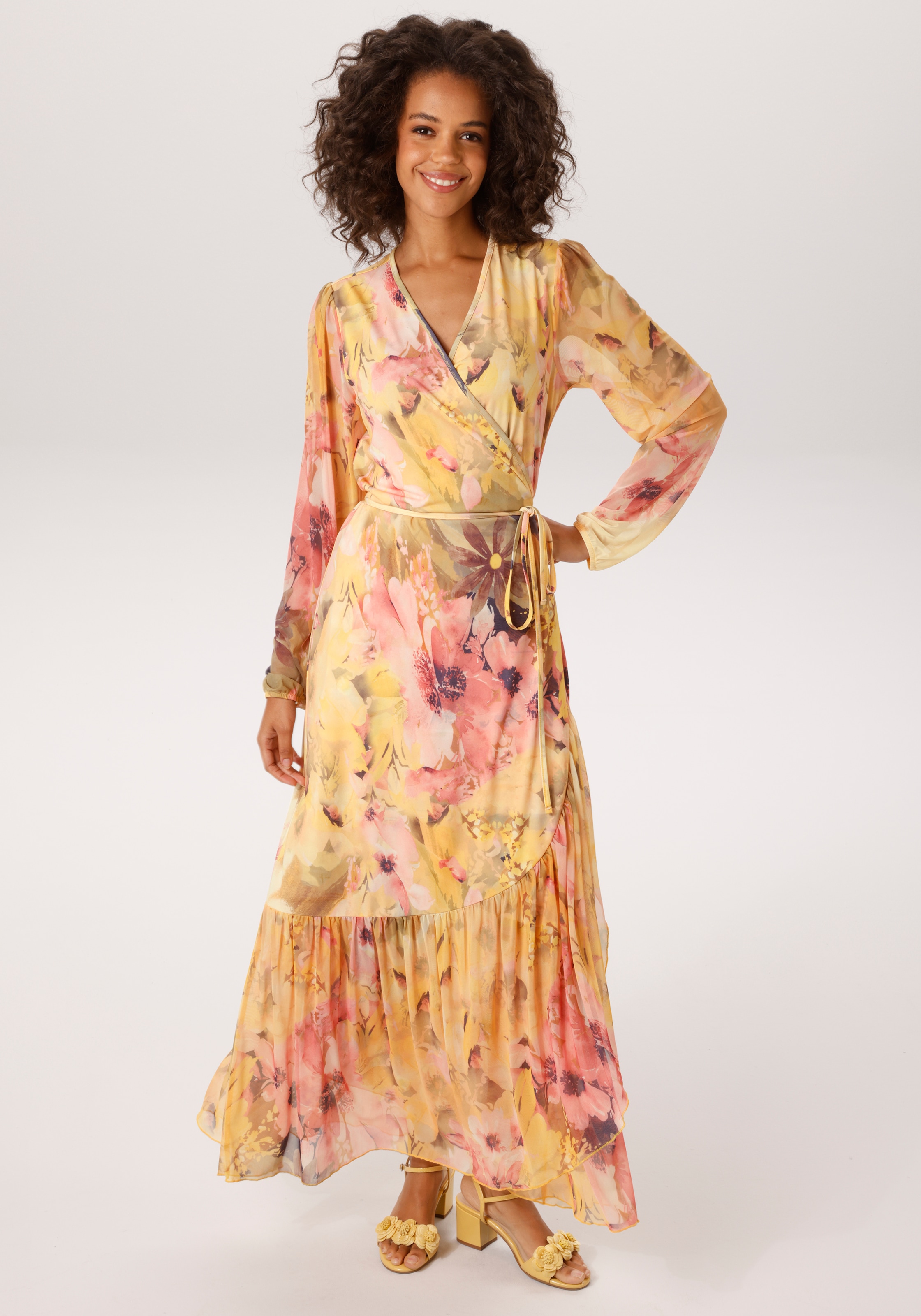 Aniston CASUAL Wickelkleid günstig online kaufen