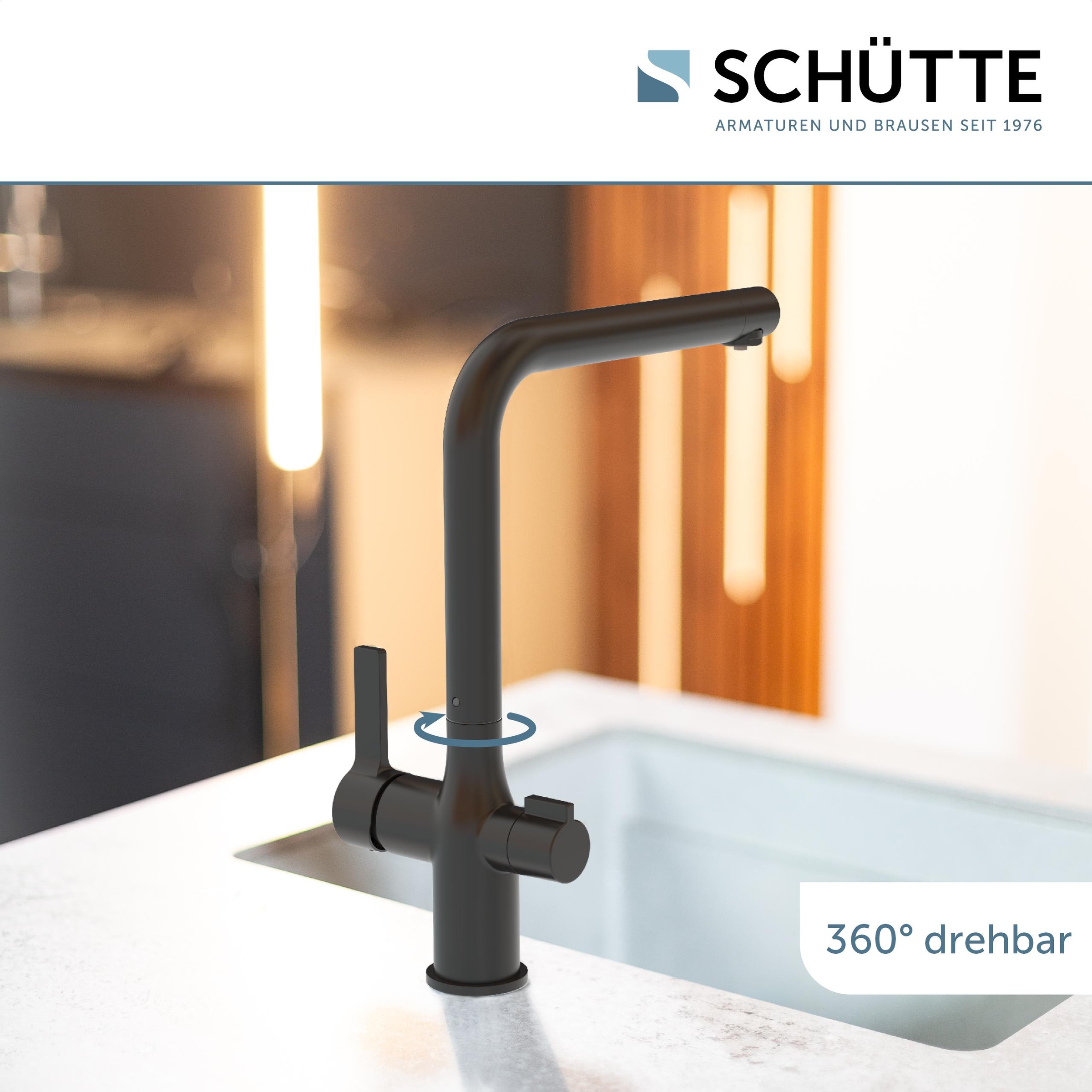 Schütte Spültischarmatur »AQUASTAR PRO«, mit Filtersystem für Trinkwasser, praktische Cold-Start-Funktion