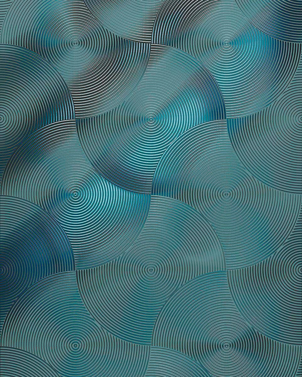 Komar Vliestapete "Digitaldruck Vlies - Mystic Silver - Größe 200 x 250 cm", bedruckt, Wohnzimmer, Schlafzimmer