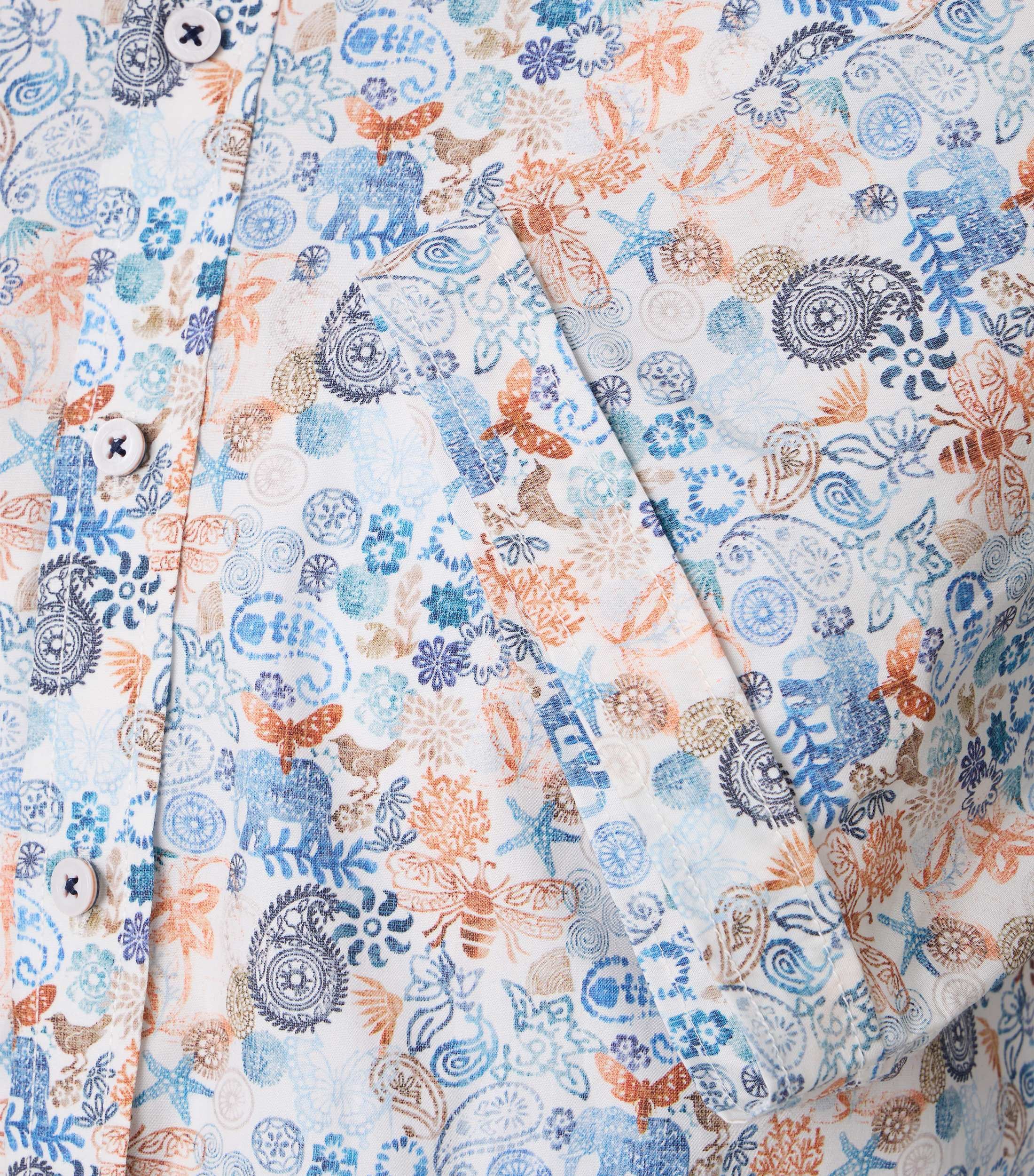 CASAMODA Kurzarmhemd »CASAMODA Freizeithemd Kurzarm Print«