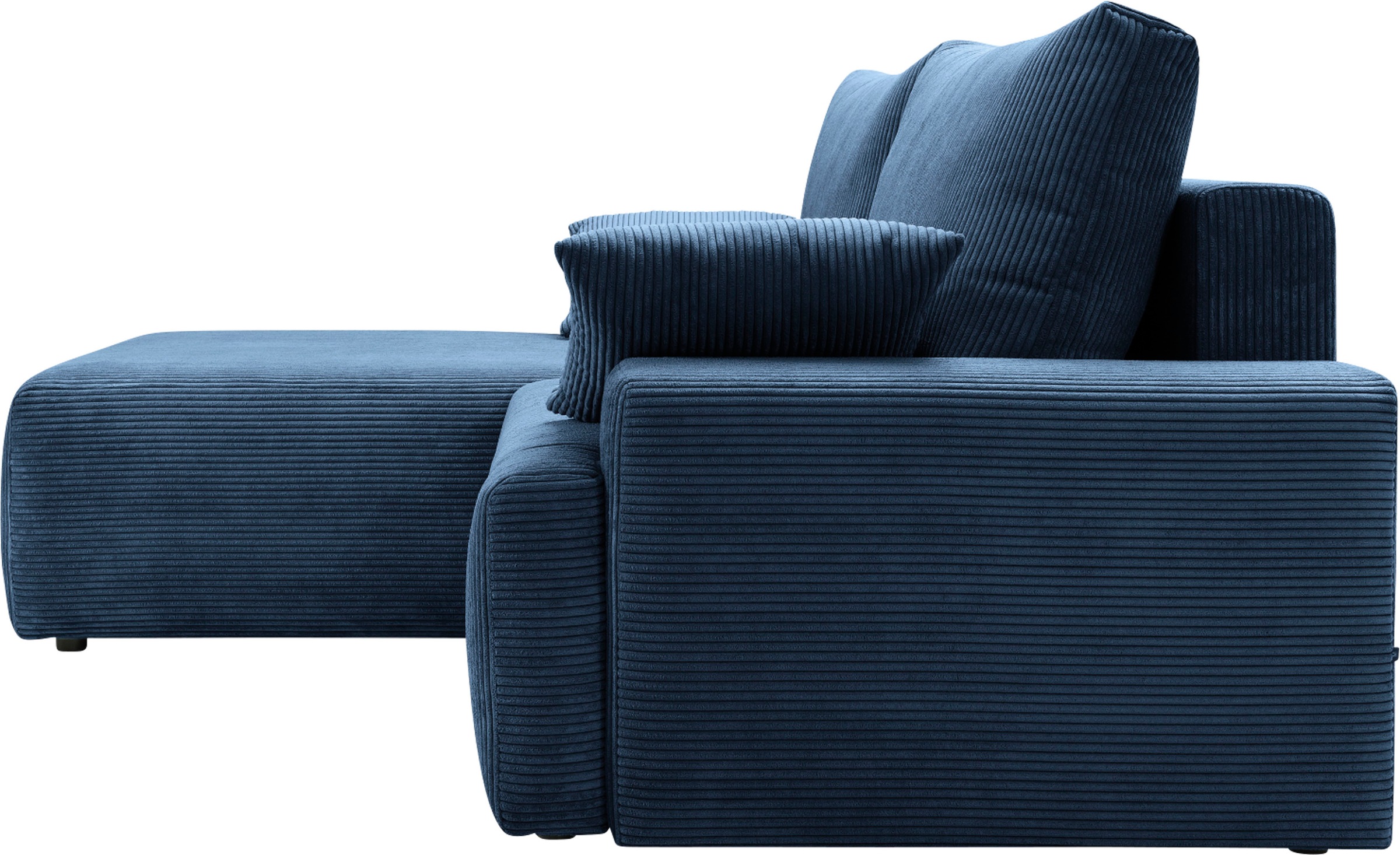 exxpo - sofa fashion Ecksofa »Orinoko, aktuelles Design und hoher Sitzkomfort, L-Form«, inkl. Bettfunktion und Bettkasten, schöne Farben im angesagten Cord