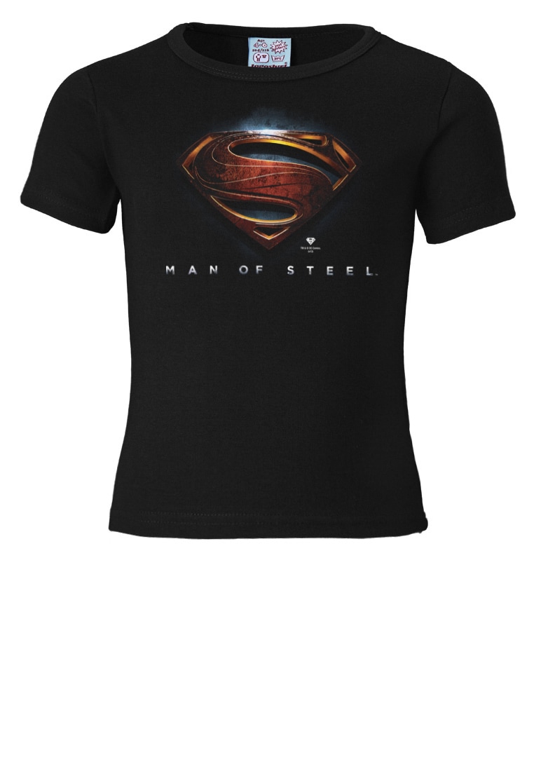 LOGOSHIRT T-Shirt »DC Superman Man of Steel«, Print