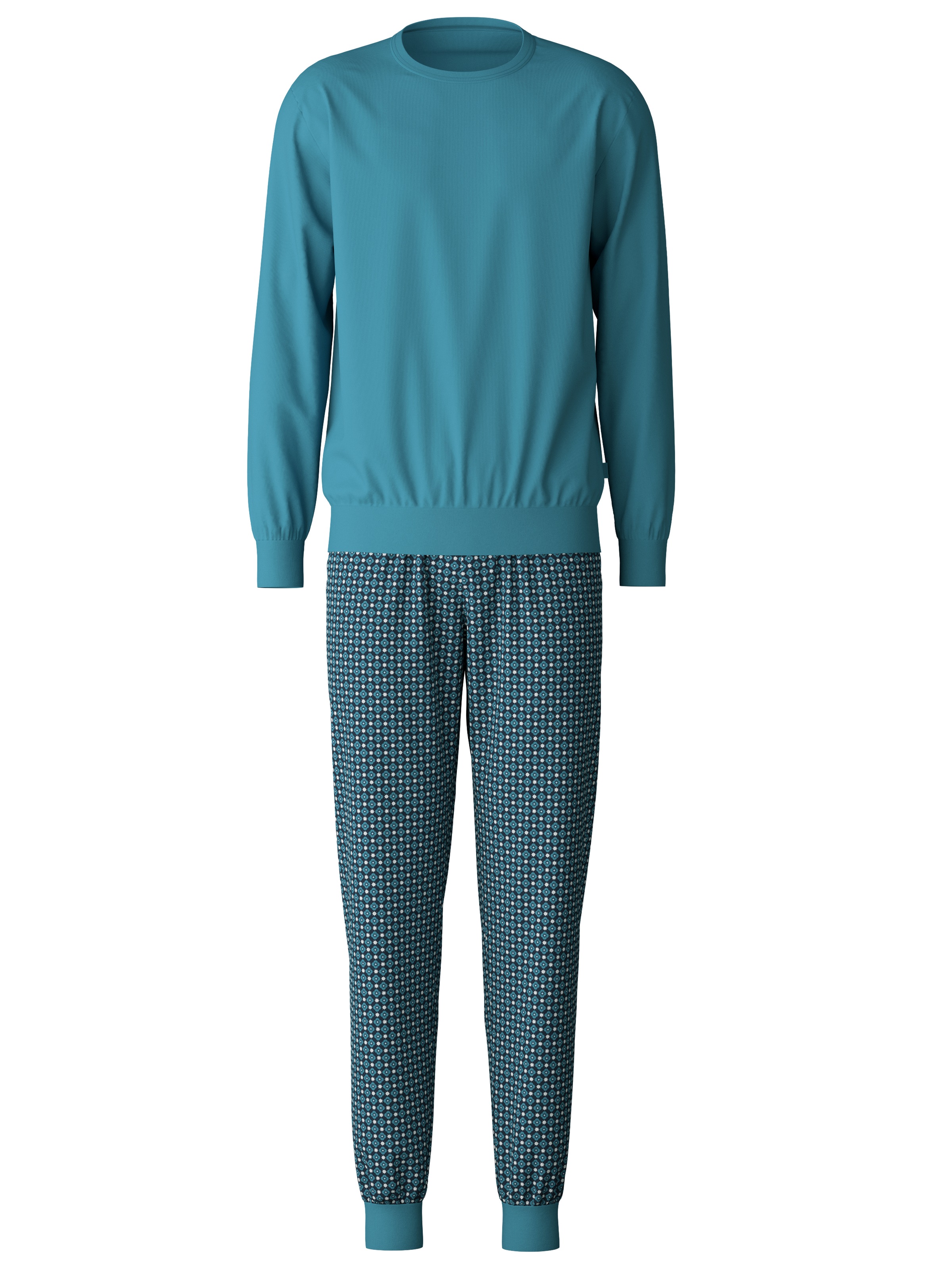 CALIDA Schlafanzug "Relax Streamline 2", (2 tlg.), mit weichem Rippbündchen günstig online kaufen