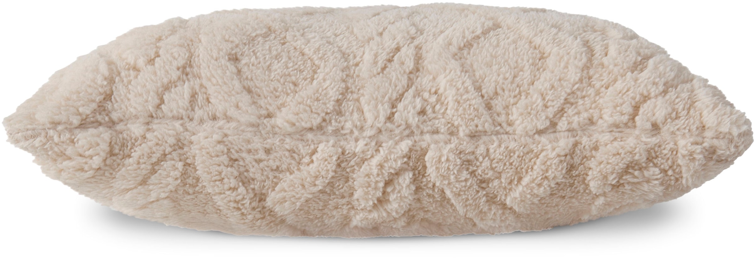 Descanso Dekokissen »Jacquard teddy«, Dekokissen, Zierkissen, Weich, 40x40 cm, Teddy, Jacquard