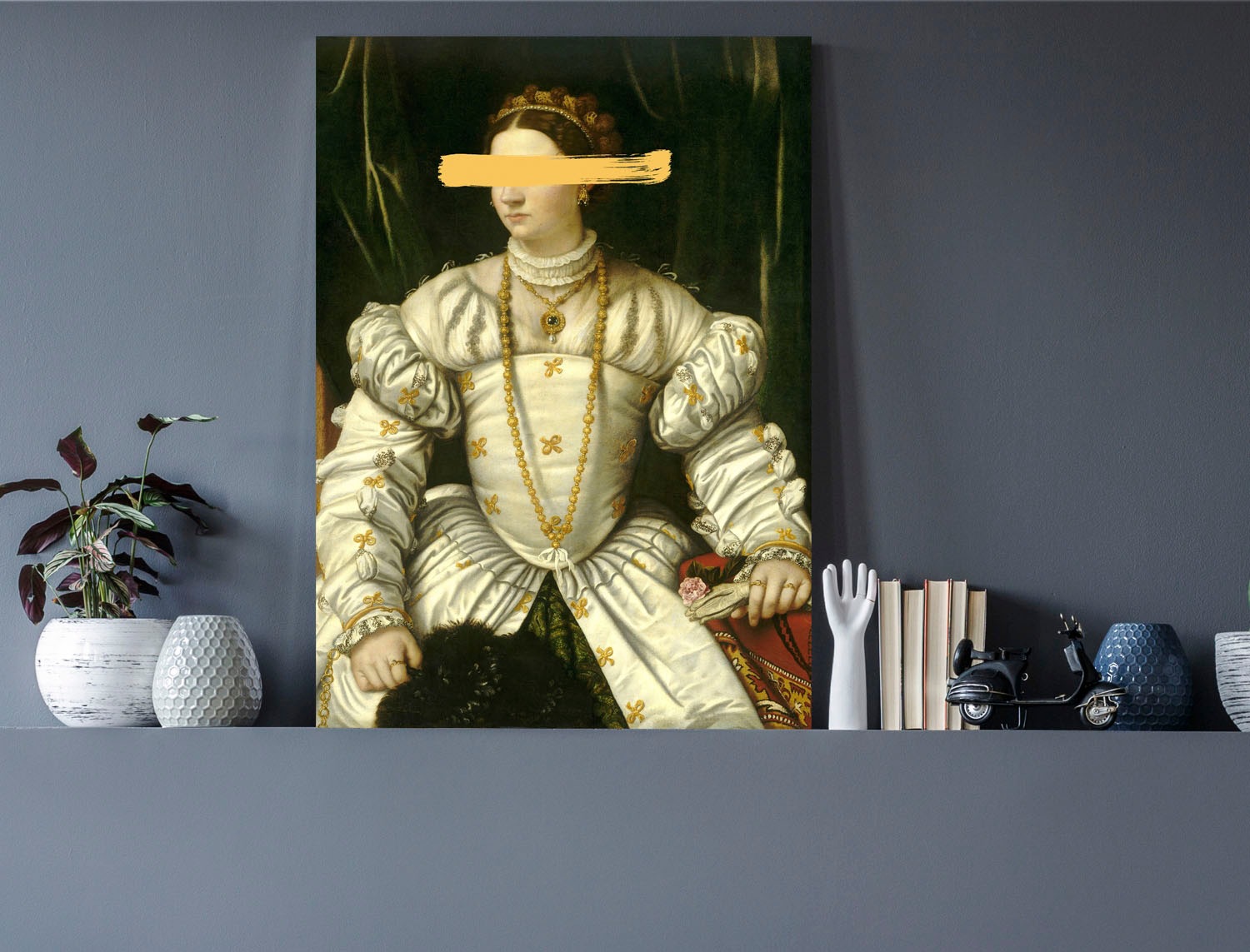 queence Acrylglasbild »Frau mit Farbklecks« Bilder von Frauen | Formen | Frau | Gemälde | Historische Persönlichkeiten | Kunst Fine Art-Print in Galeriequalität