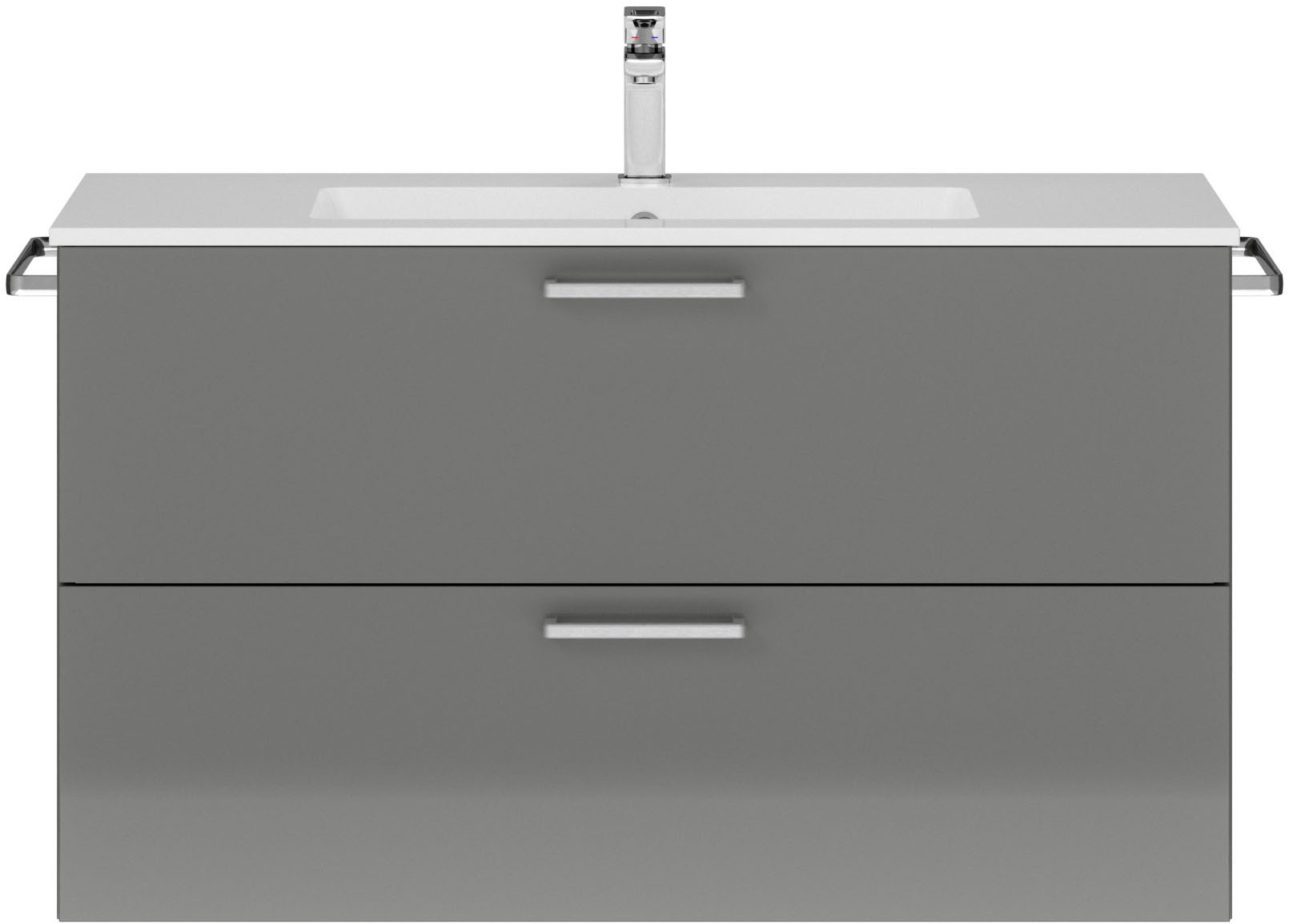 nobilia Waschtisch-Set "Tolvina" vormontiert, mit Soft-Close, 1 Stk. tlg.