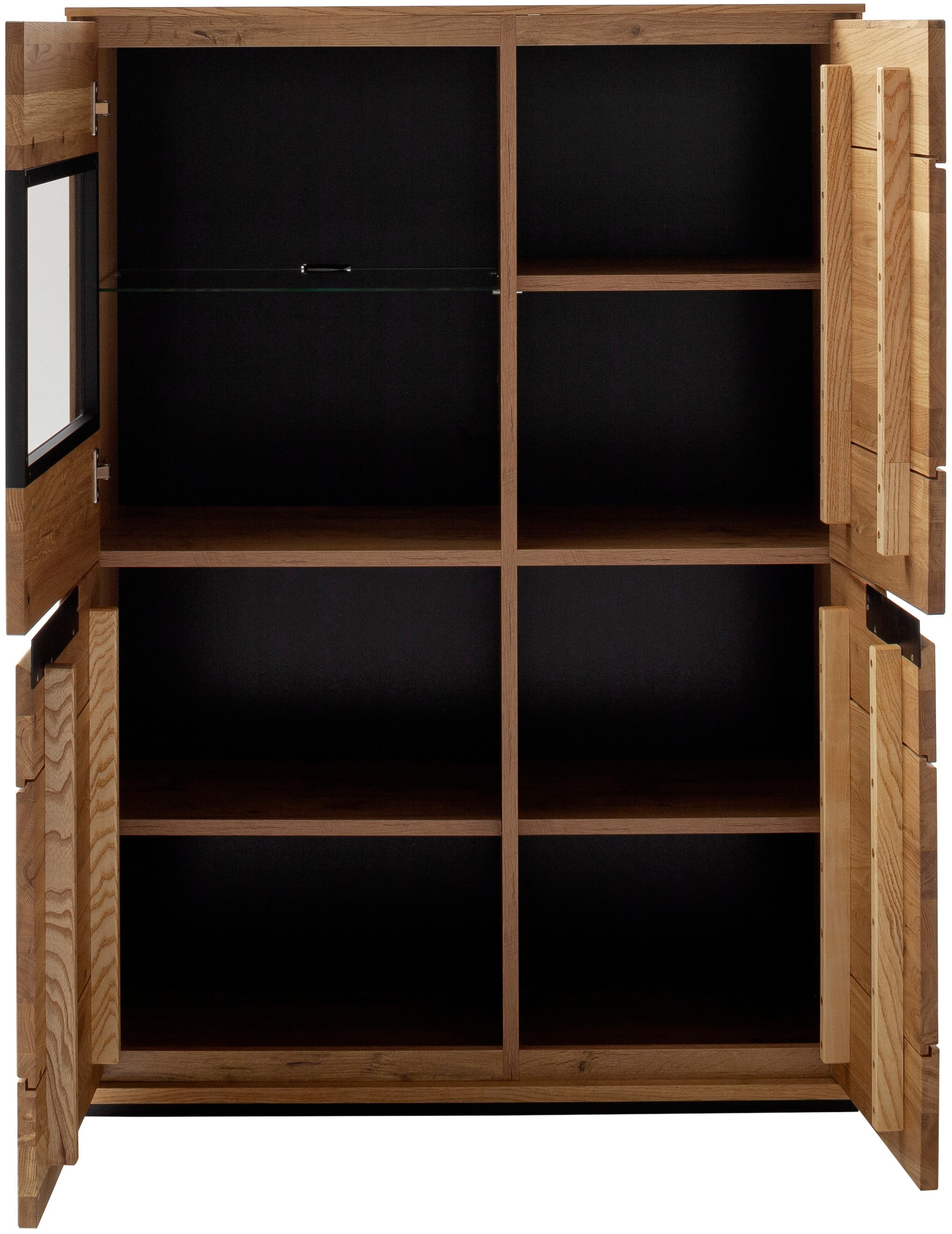 MCA living Stauraumvitrine »Araya Highboard«, (1 St.), Türen gedämpft