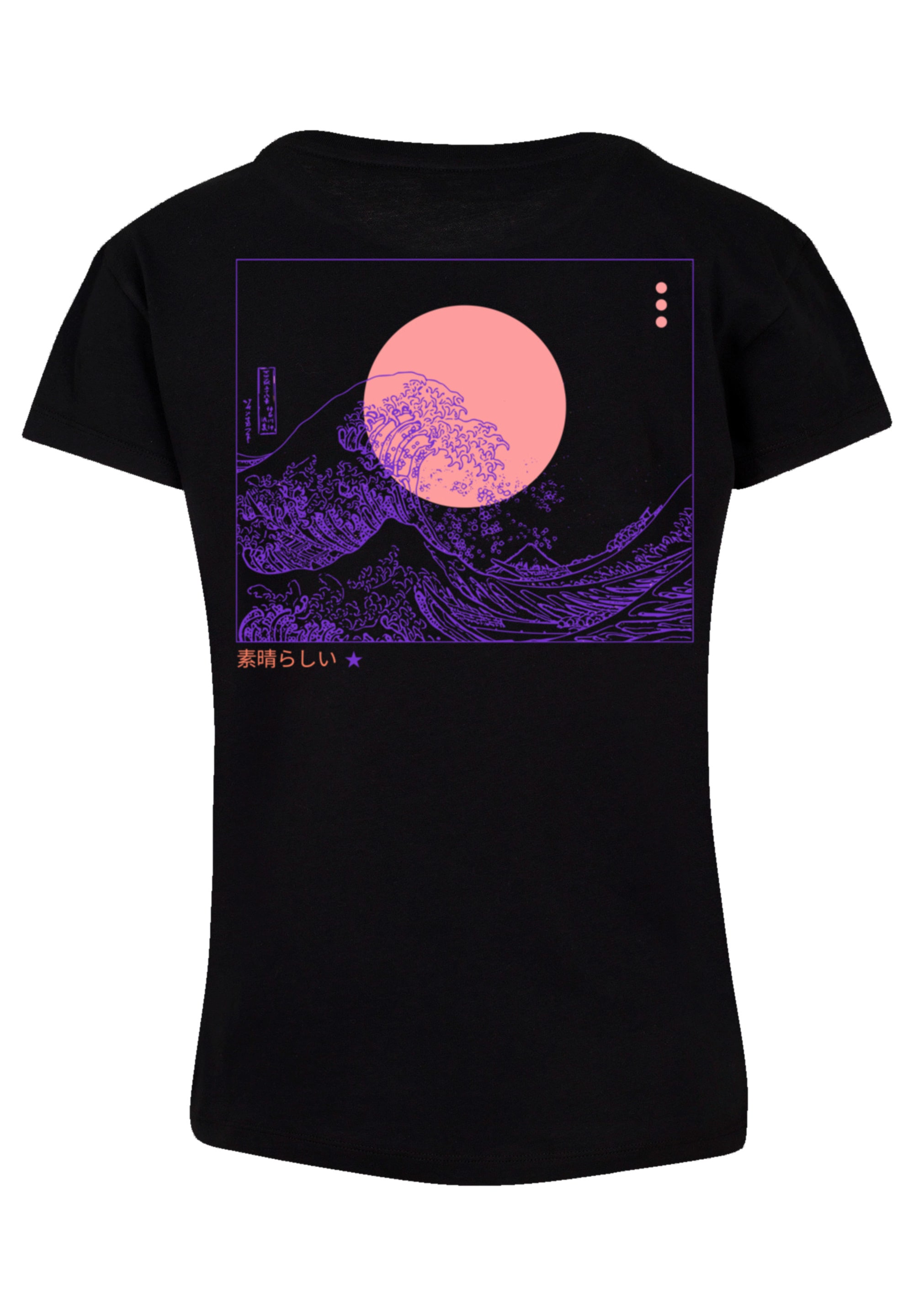 F4NT4STIC T-Shirt »Kanagawa Welle Japan«, Print