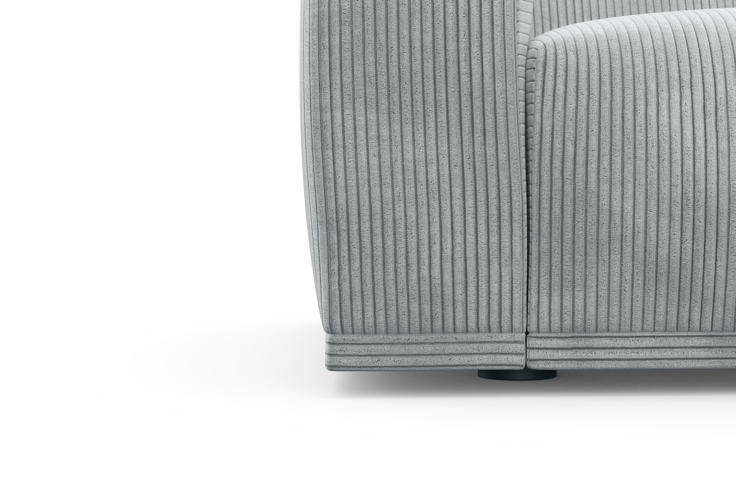 TRENDMANUFAKTUR Ecksofa »Braga, mit hochwertigem Kaltschaum, L-Form, in Cord erhältlich«, (2 St.), modernes Sofa, Couch mit hohem Sitzkomfort, 255/72/160 cm (B/H/T)
