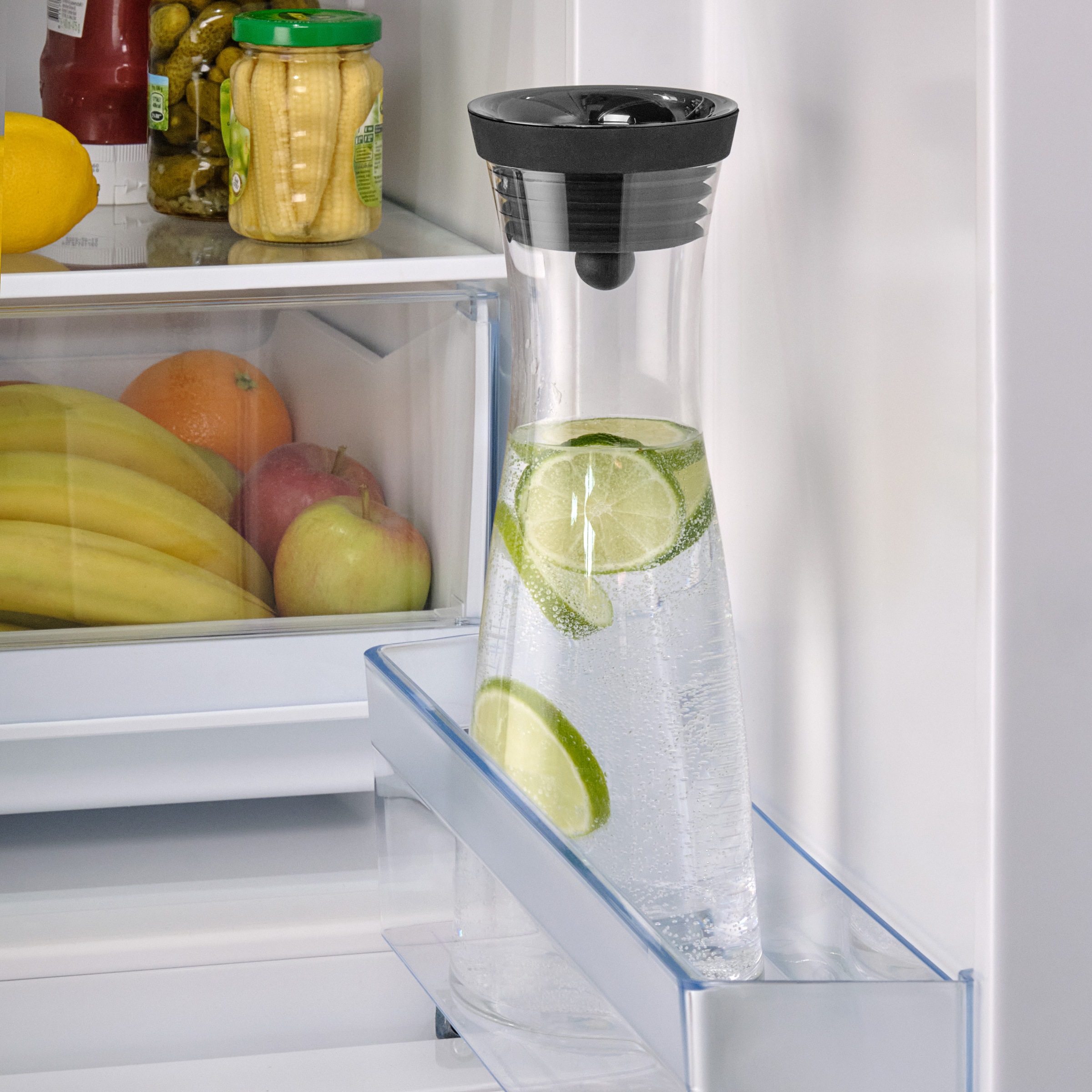 WMF Wasserkaraffe »Basic«, 1 Liter, Glaskaraffe, integriertes Sieb, tropffrei