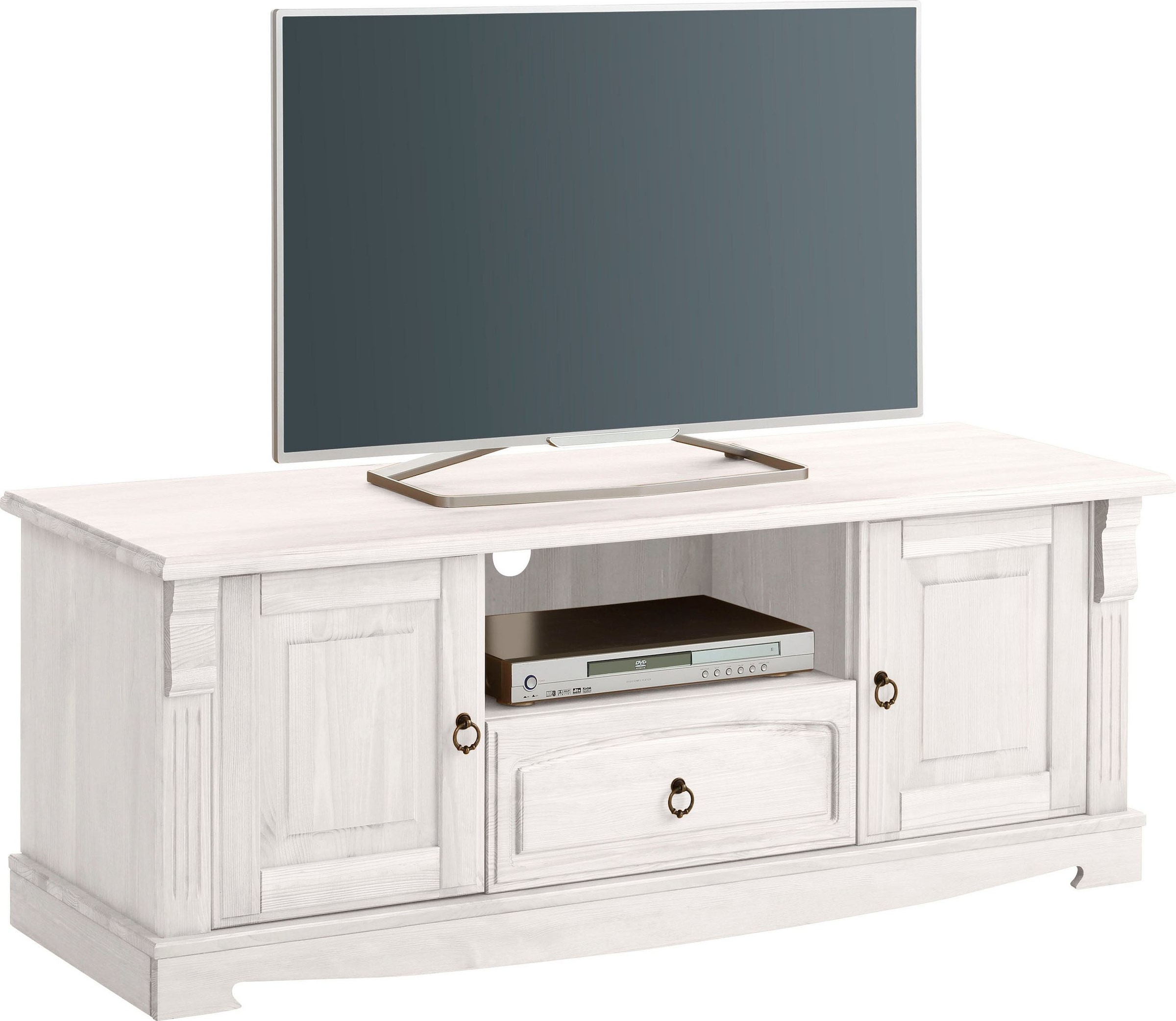Home affaire Wohnwand »Anna«, (Set, 4 St.), aus massiver Kiefer, FSC®, im romantischen Landhausstil