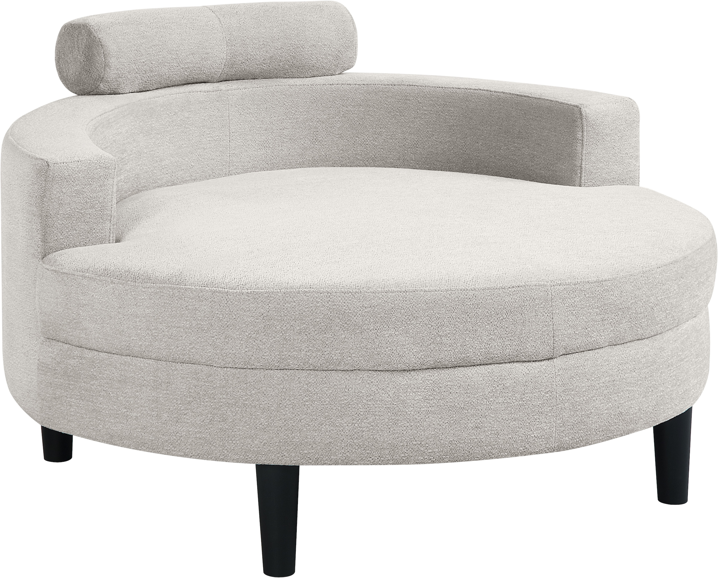 ATLANTIC home collection Loveseat »Ravi«, XXL- Sessel, inklusive Stauraumhocker, Rückenkissen & drei Zierkissen