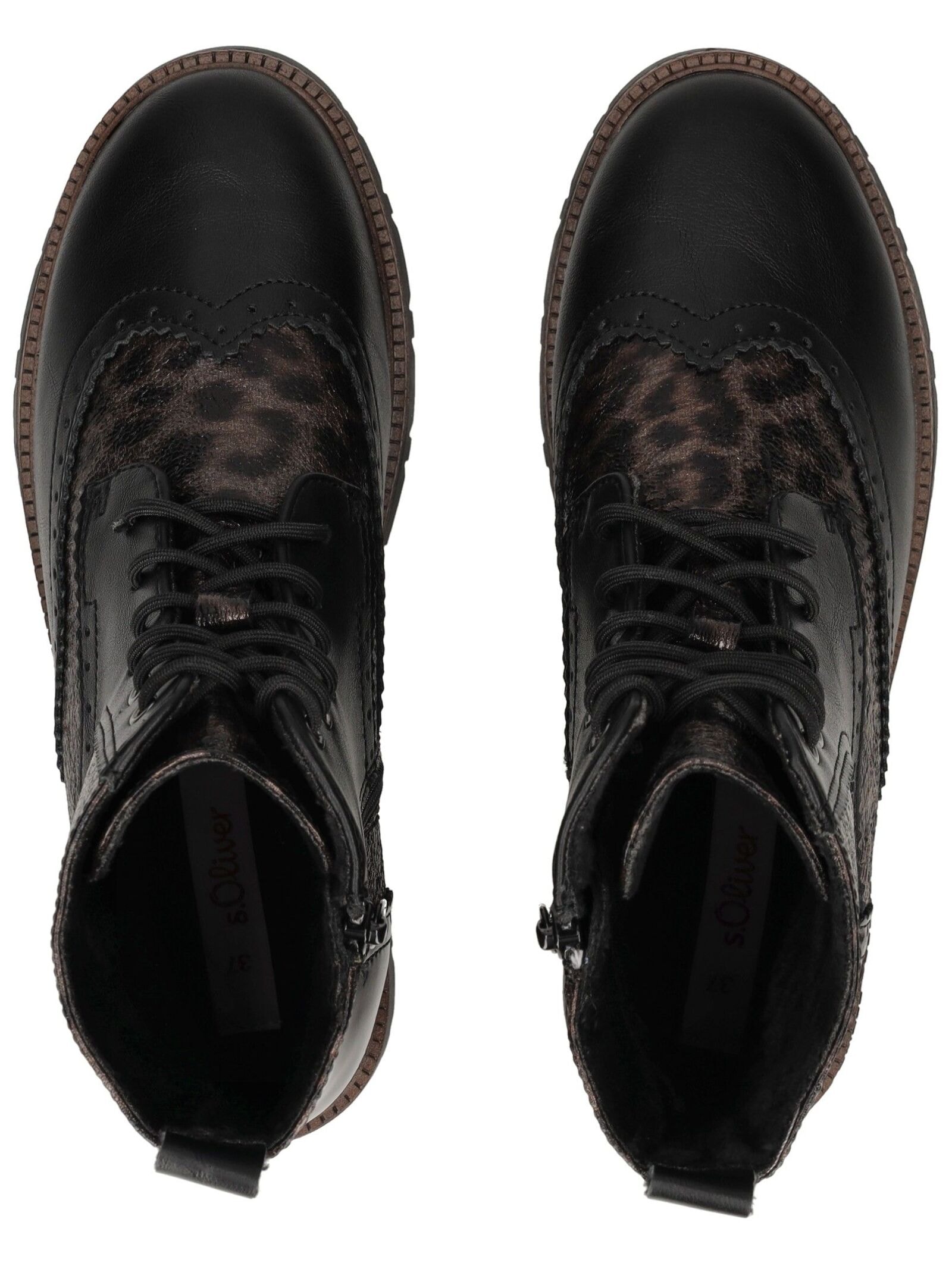 s.Oliver Schnürstiefelette »s.Oliver Stiefelette Lederimitat/Textil«