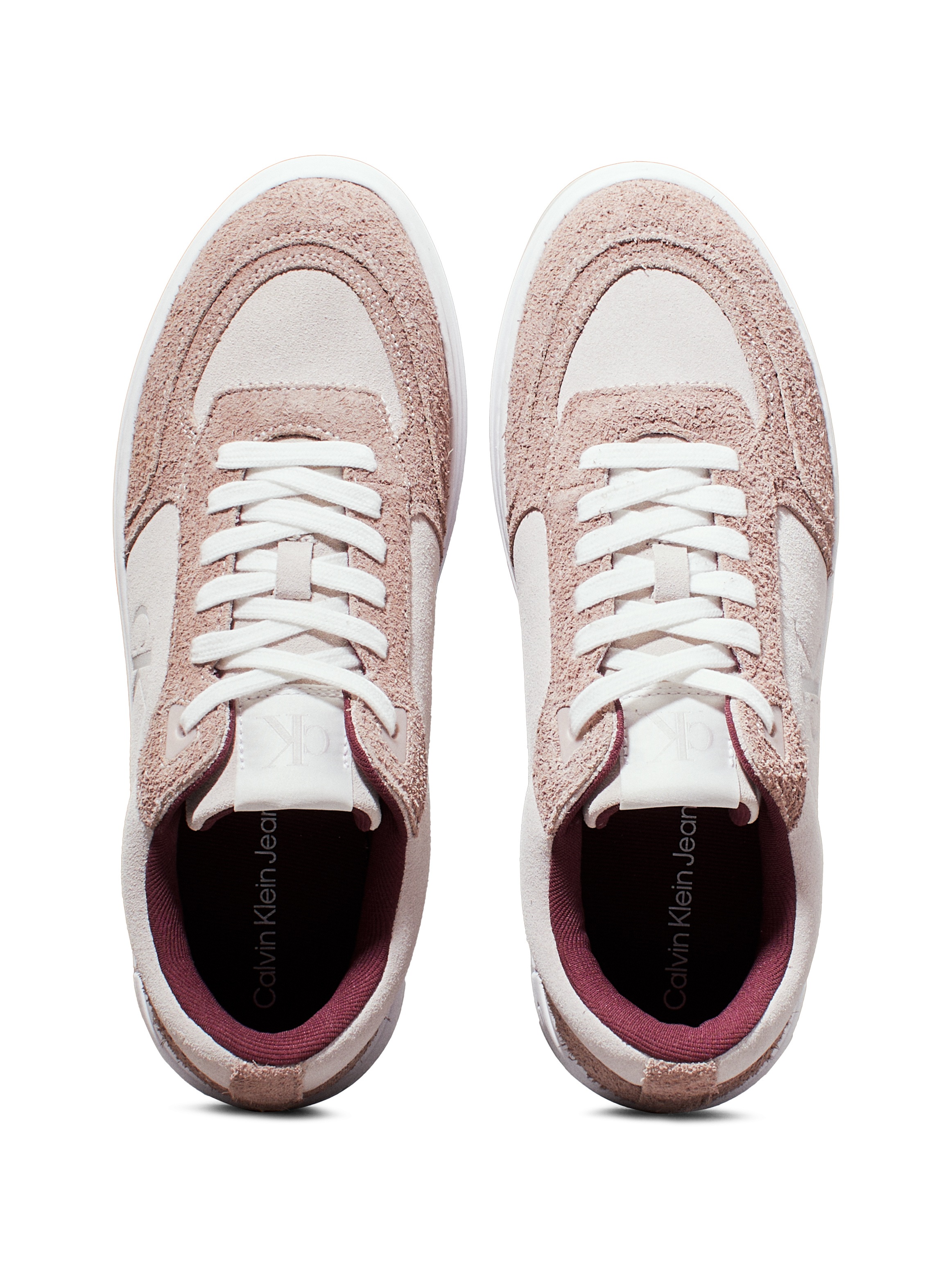 Calvin Klein Jeans Plateausneaker »BOLD PLATF LACEUP LOW MG SUEDE«, Freizeitschuh, Halbschuh, Schnürschuh mit seitlichem CK-Logo