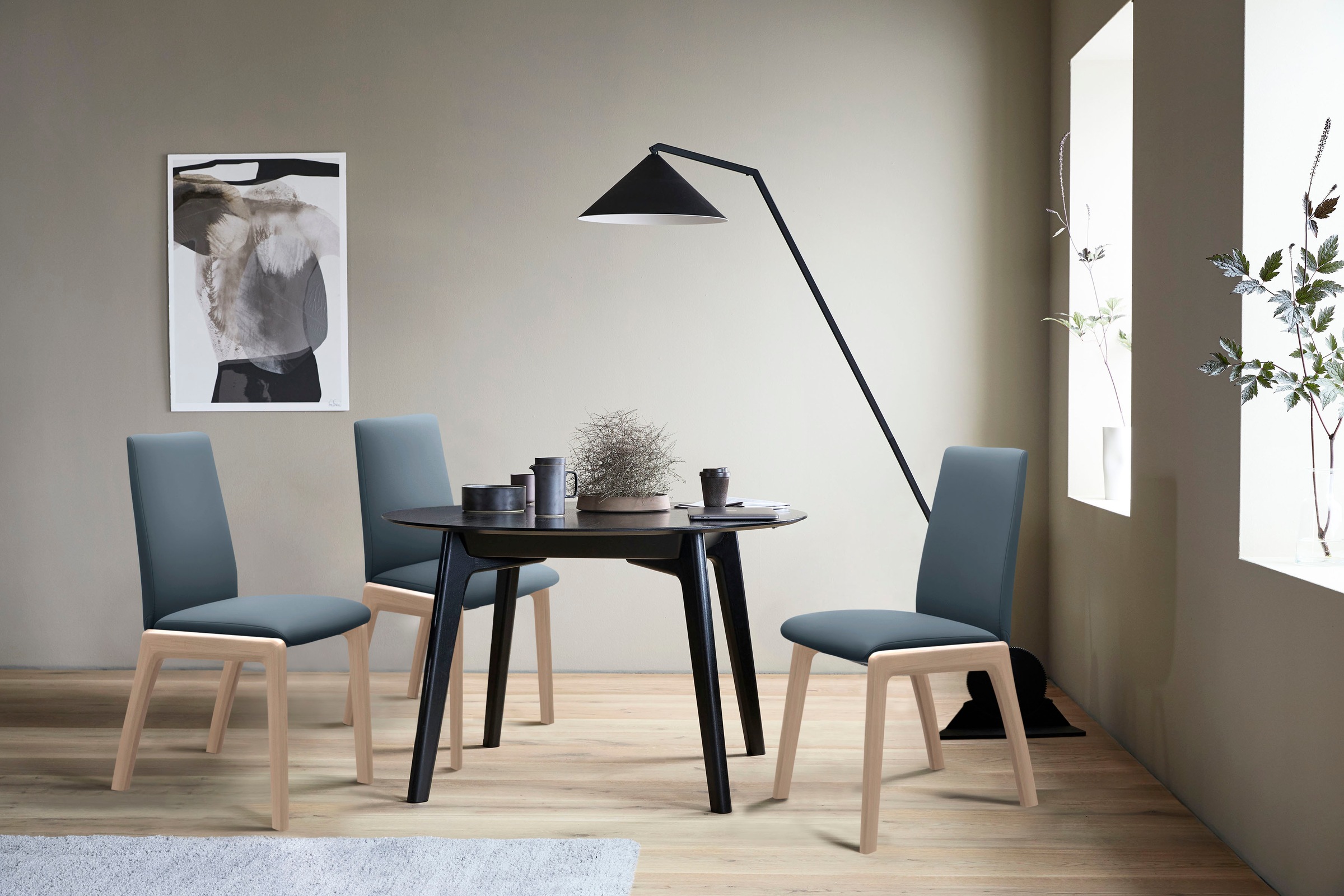 Stressless Polsterstuhl "Laurel" () Low Back, Größe M, mit abgerundeten Bei günstig online kaufen