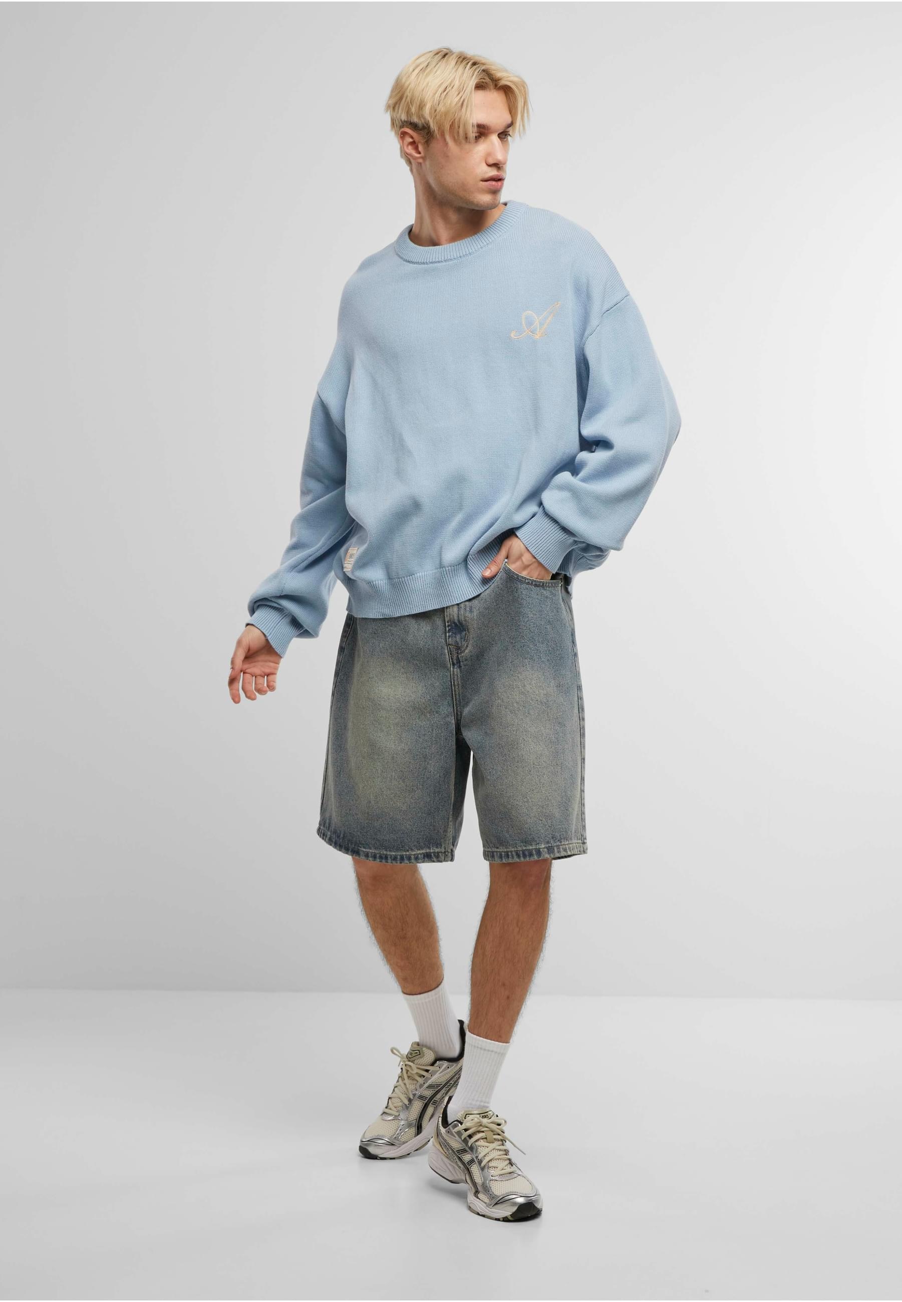 Another Cotton Lab Sweater »Another Cotton Lab Logo Mesh Knit Sweater«, (1 tlg.)
