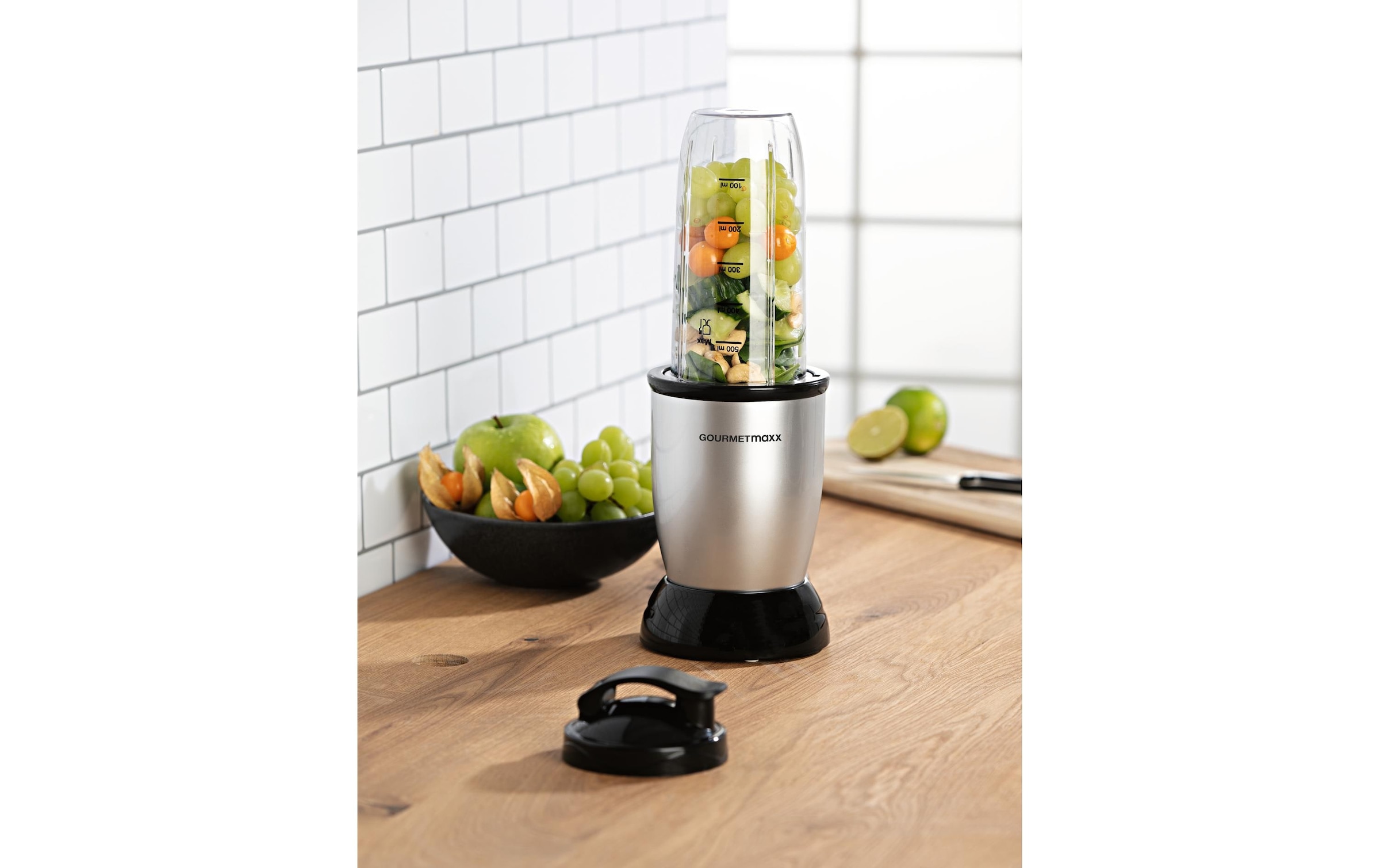 GOURMETmaxx Zerkleinerer »Nutrition Schwarz/Silber« 500 W