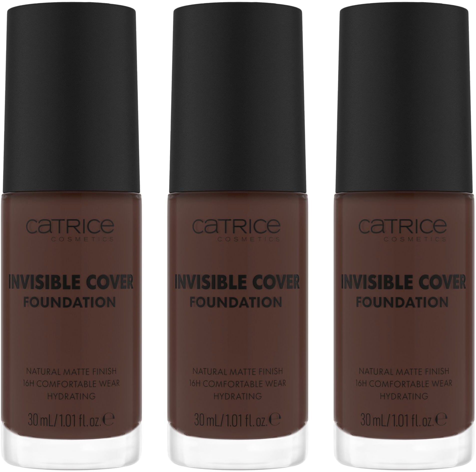 Foundation »Invisible Cover Foundation«, (Set, 3 tlg.)