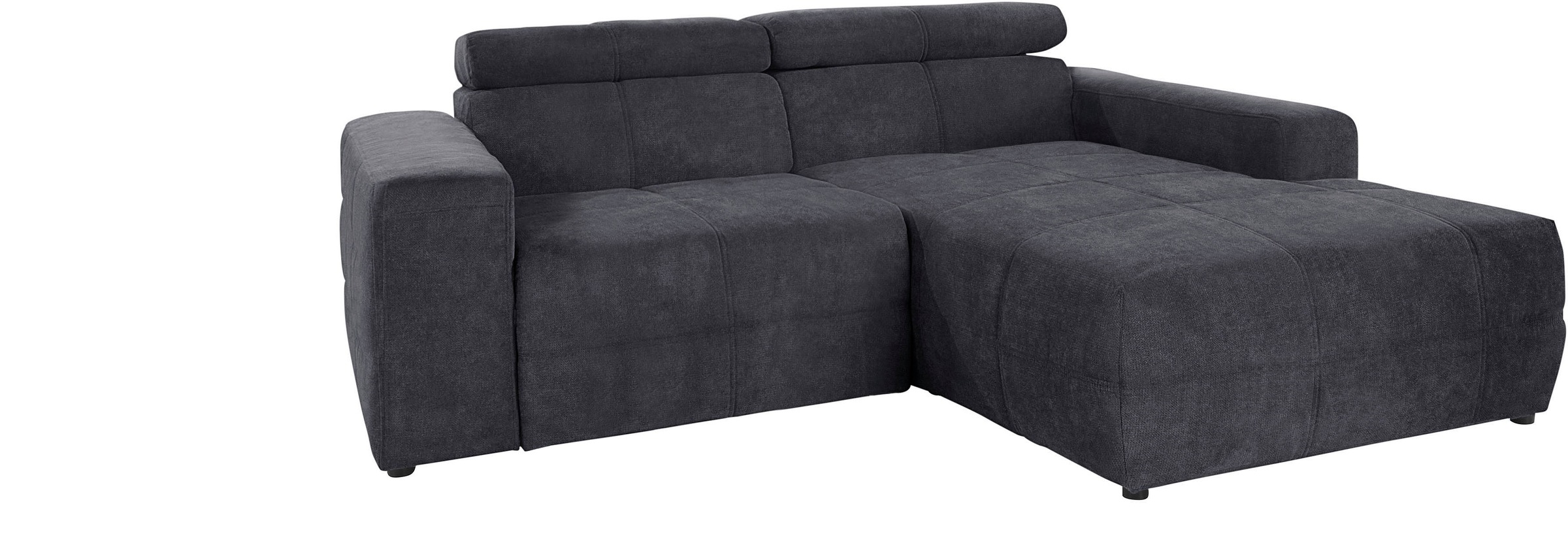DOMO collection Ecksofa "Brandon B/T/H: 214/100/80 cm, L-Form", Mit Kopftei günstig online kaufen