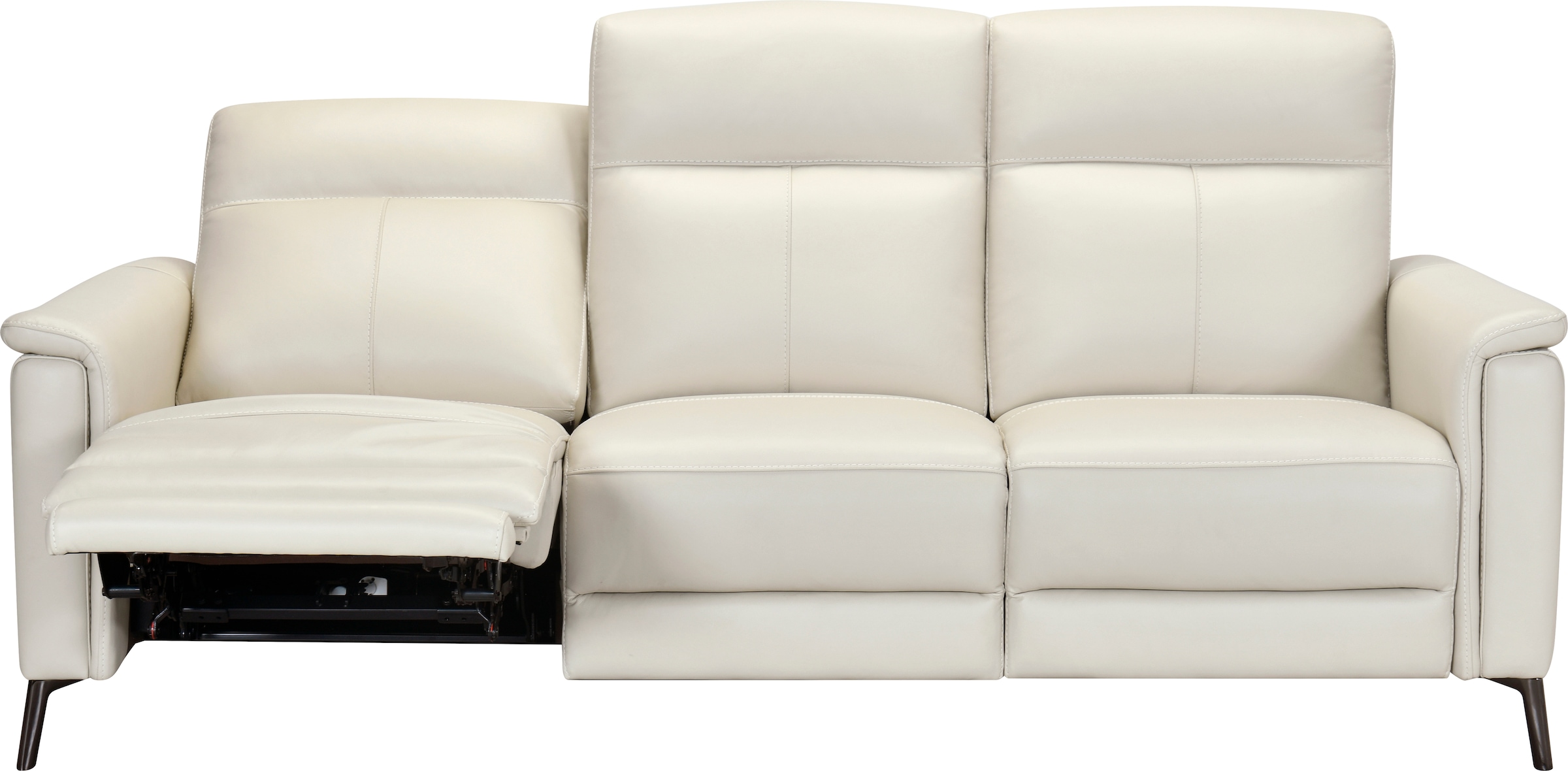 Places of Style 3-Sitzer »Barano, Relaxsofa in Leder und Webstoff«, elektrische Relaxfunktion in 2 Sitzen, Kopfteilverstellung und USB