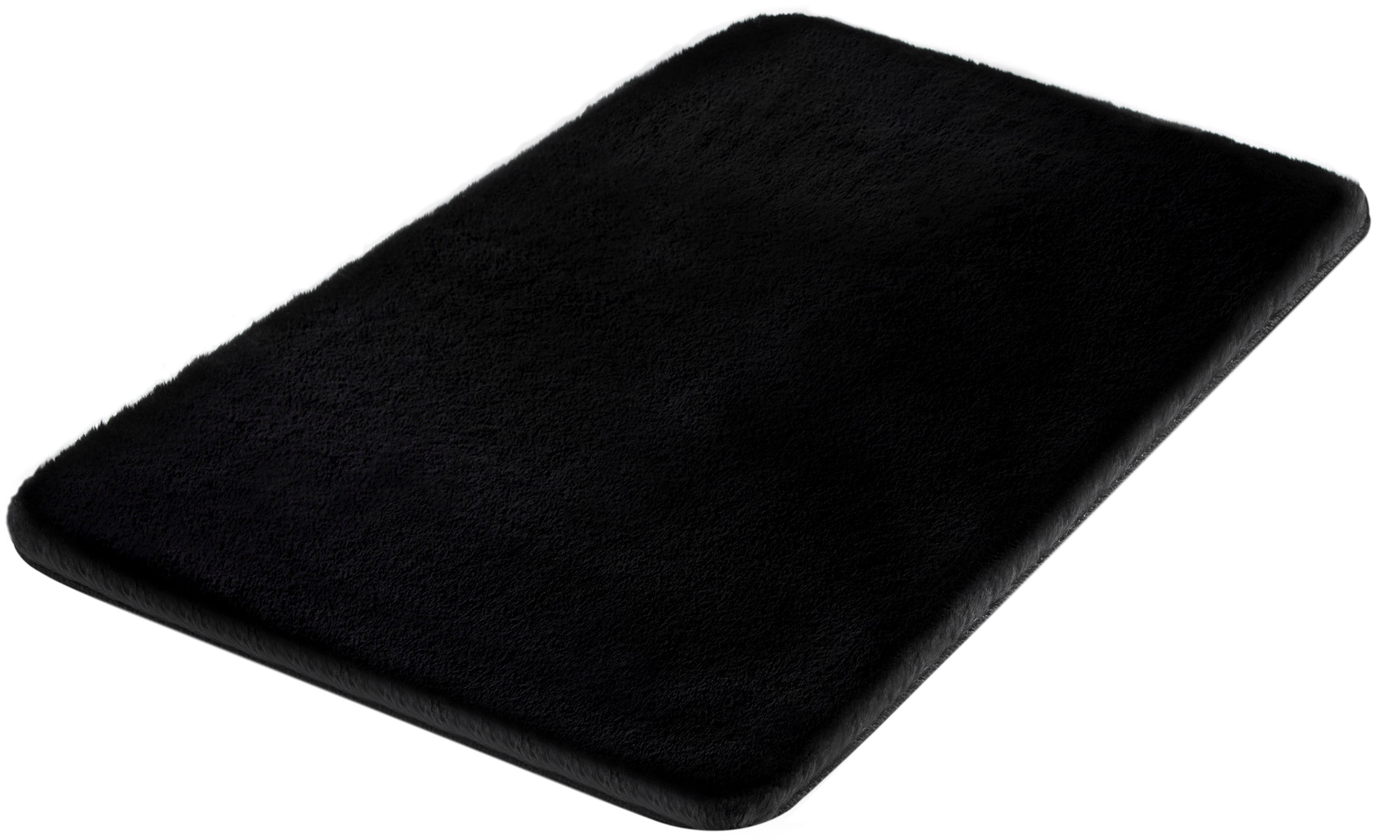 Kleine Wolke Badematte "Cony, Badvorleger, Badezimmer Teppich" Höhe 25 mm rutschhemmend beschichtet fußbodenheizungsgeeignet Badteppich, Fell-Optik, Uni Farben, besonders weich & kuschelig
