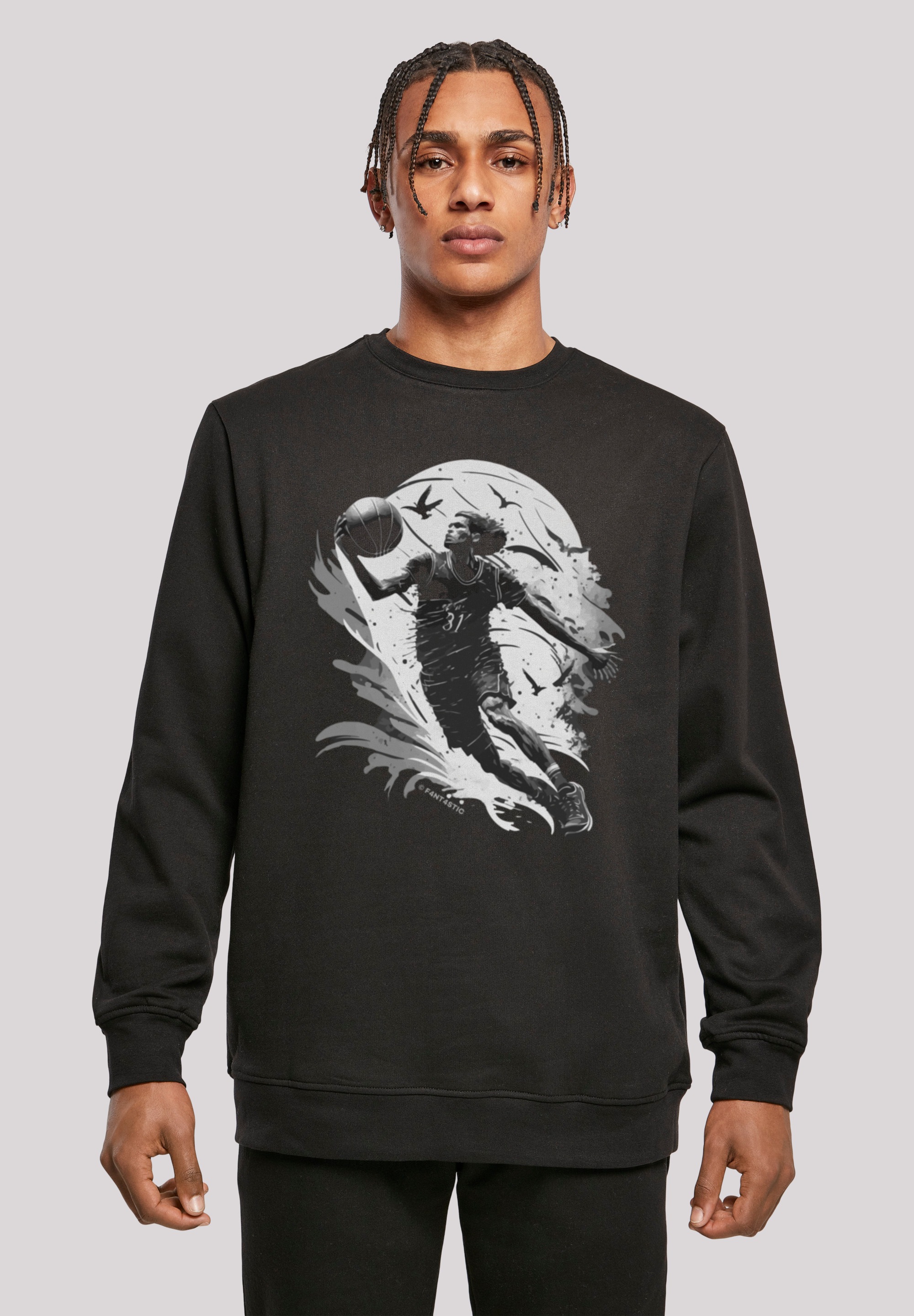 F4NT4STIC Kapuzenpullover »Basketball Spieler«, Print