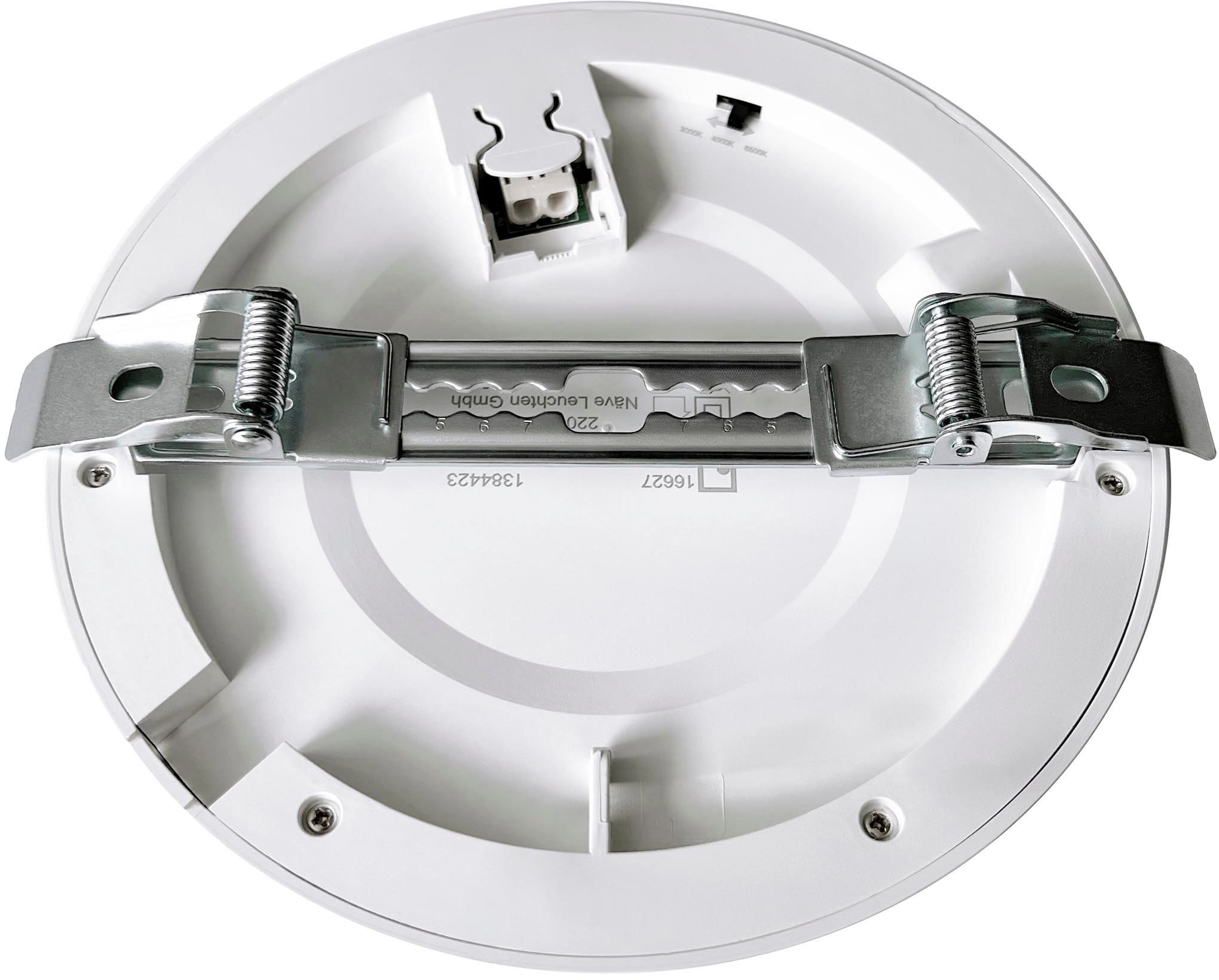 näve LED Deckenleuchte »Bonus« LED-Modul 1 Stk. Kaltweiß | Neutralweiß | Warmweiß Ein- oder Aufbau flexibel, CCT über Geräteschalter, D: 16,5cm