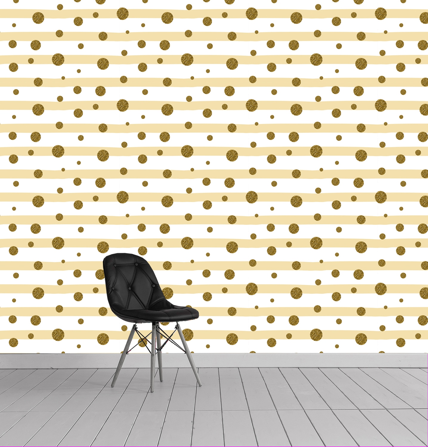 queence Vinyltapete »Andy«, Streifen, 90x250cm, selbstklebend, kinderleichte Anbringung, Sticker