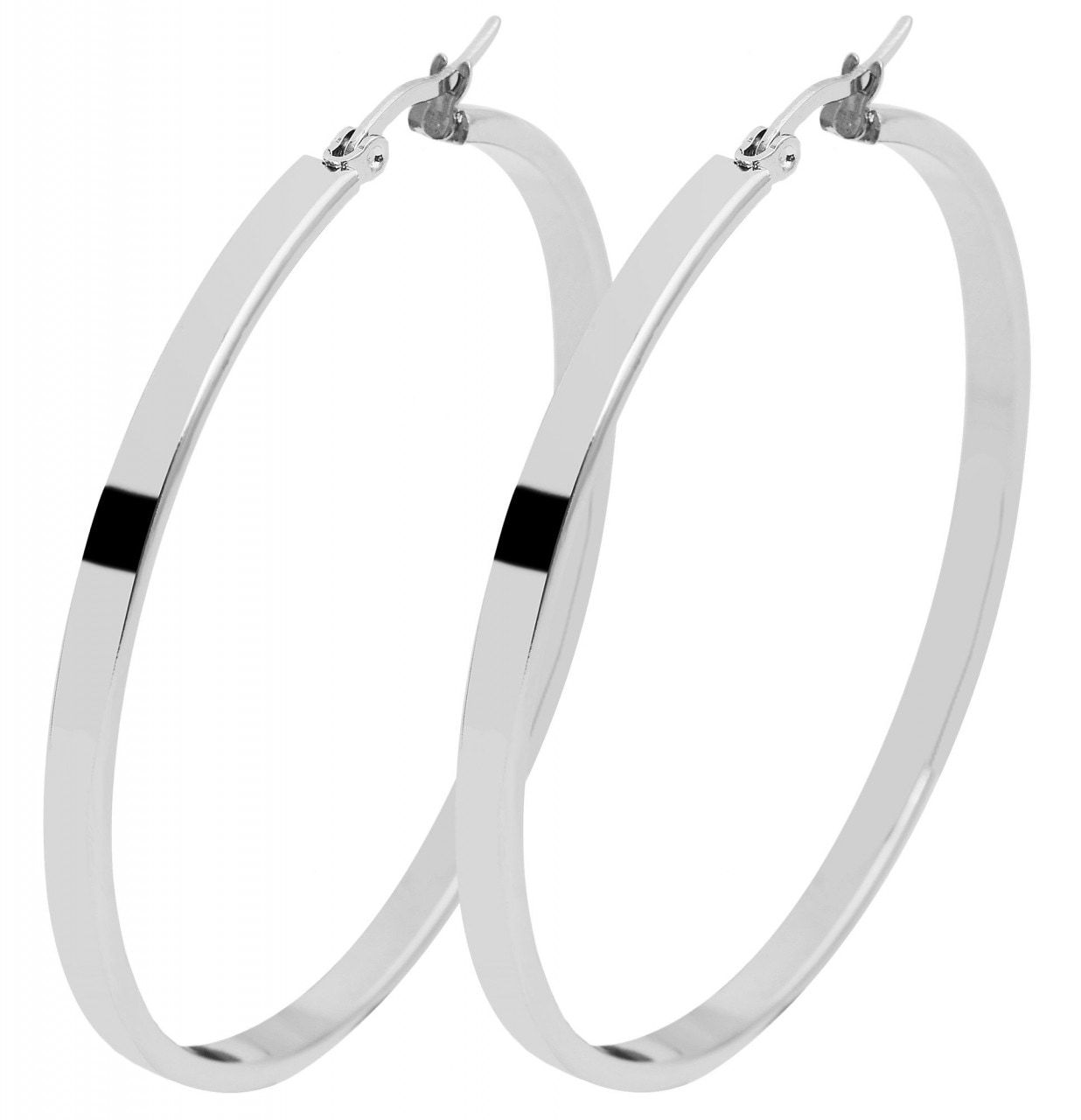 Adelia´s Paar Creolen »Damen Creolen aus Edelstahl«