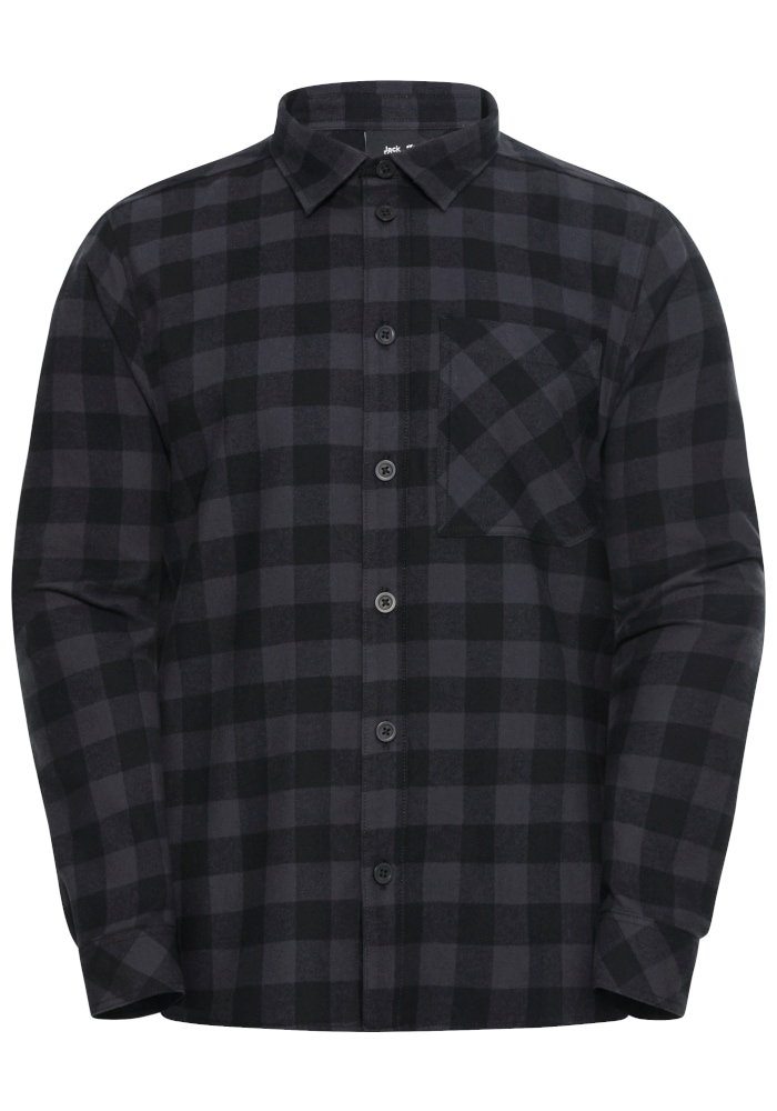 Jack Wolfskin Flanellhemd »LITE FLANNEL SHIRT M« Flanellhemd, weich, atmungsaktiv