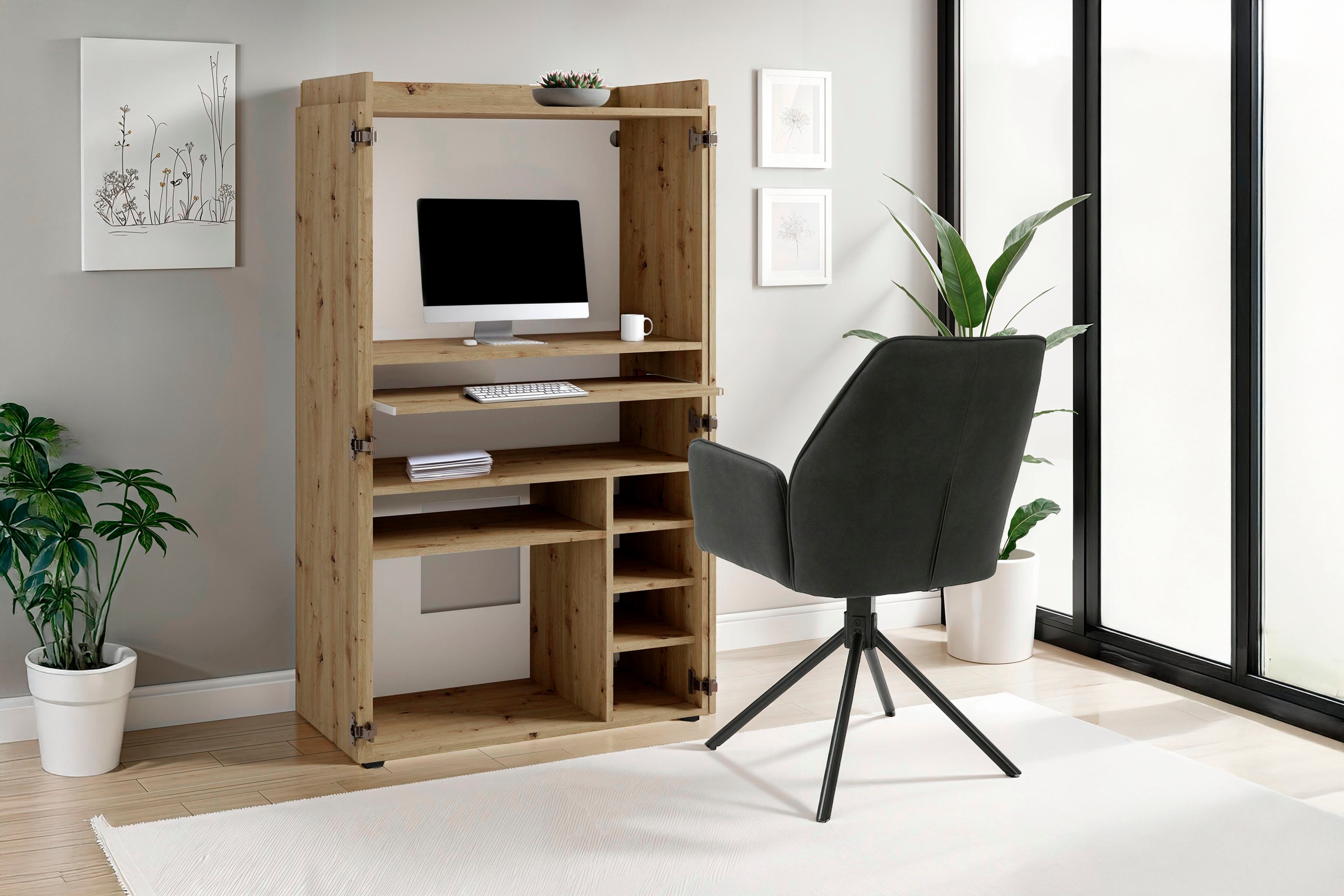 byLIVING Sekretär "Janne", platzsparende Arbeitslösung für den Wohnraum mit günstig online kaufen