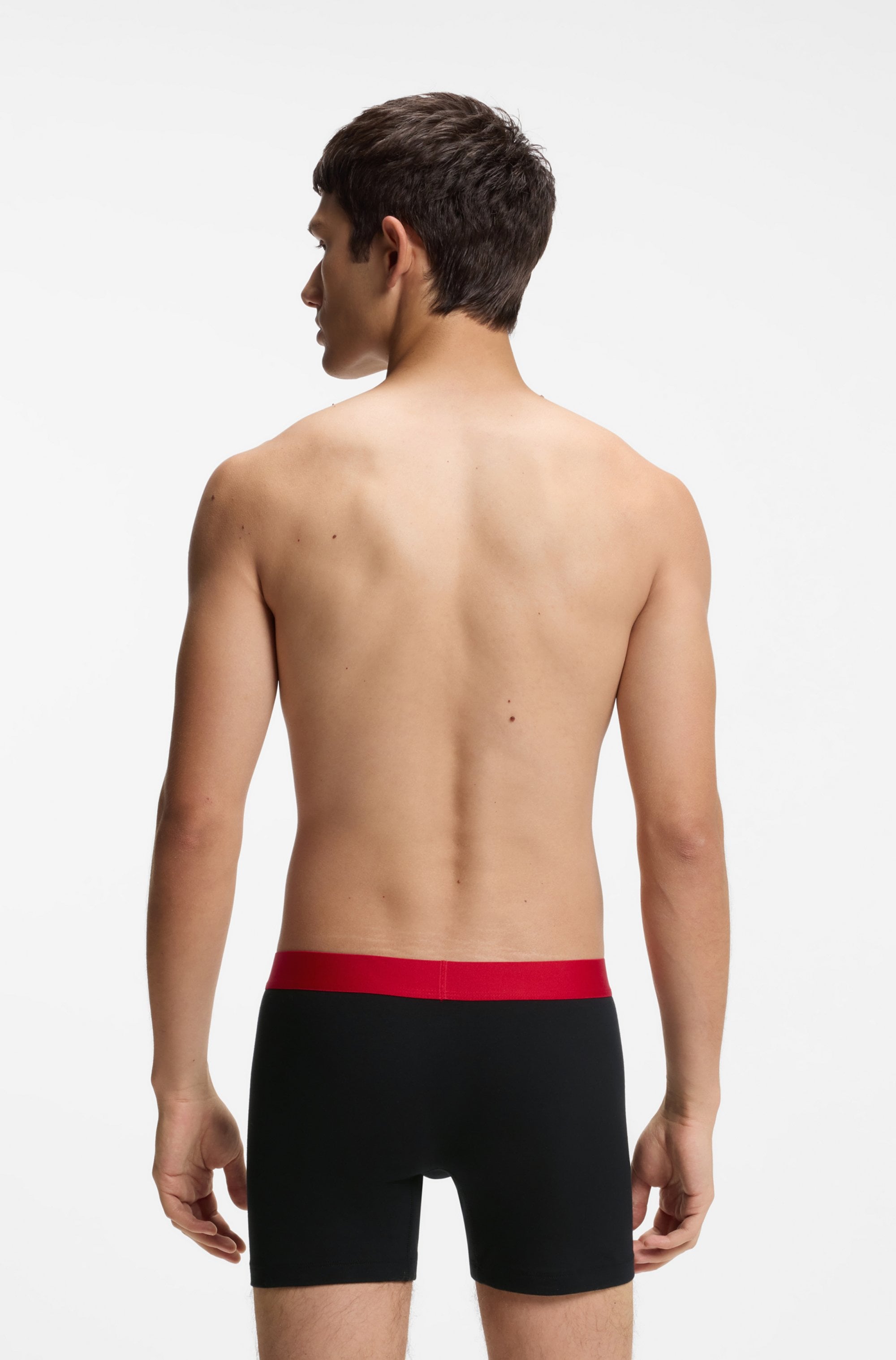 HUGO Underwear Boxershorts »TR GIFT VEGA« 3 Stk. mit kontrastfarbenen Bund