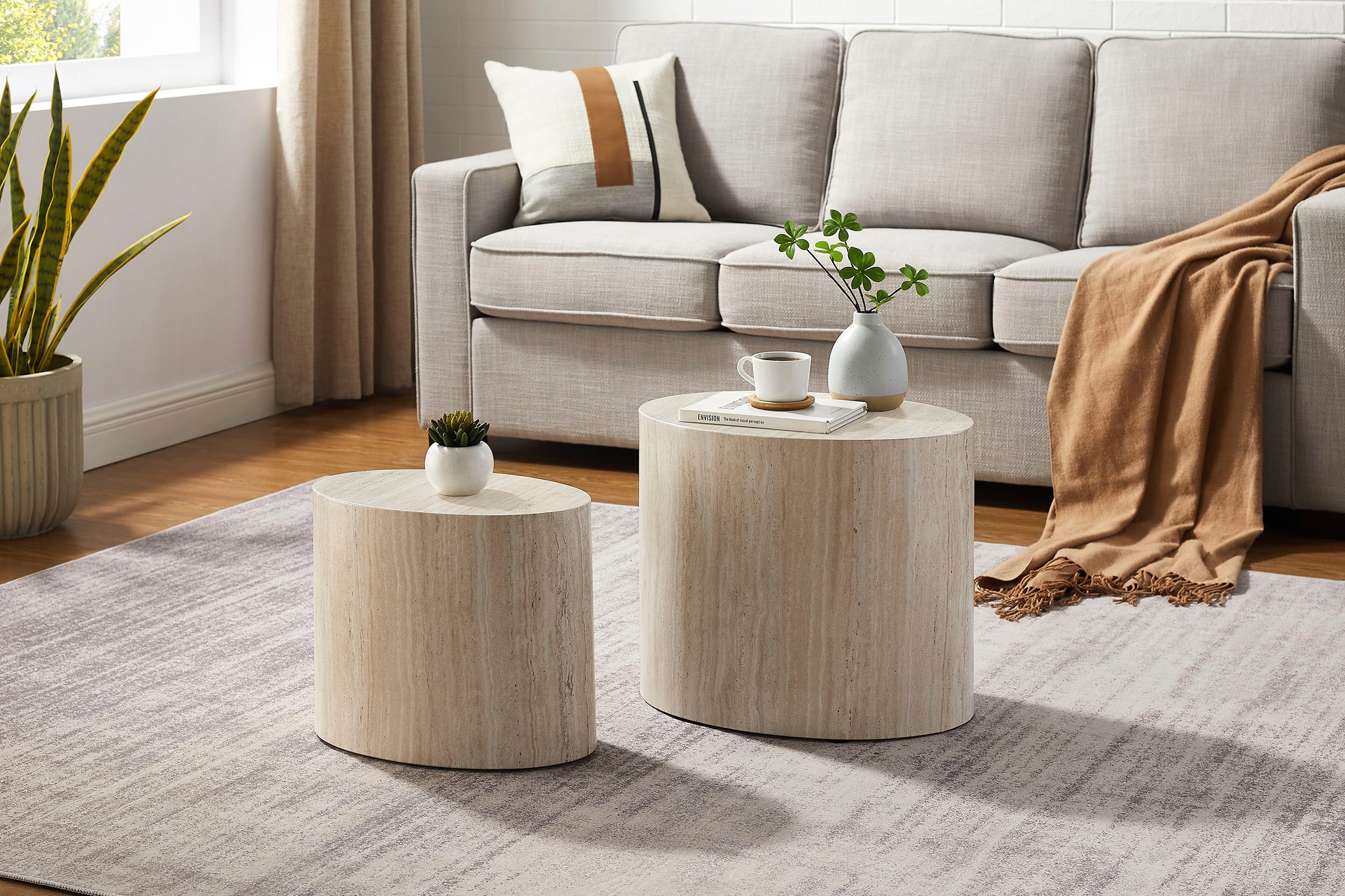 SalesFever Couchtisch "Almeria - Stilvoller Couch- und Beistelltisch", (Set günstig online kaufen