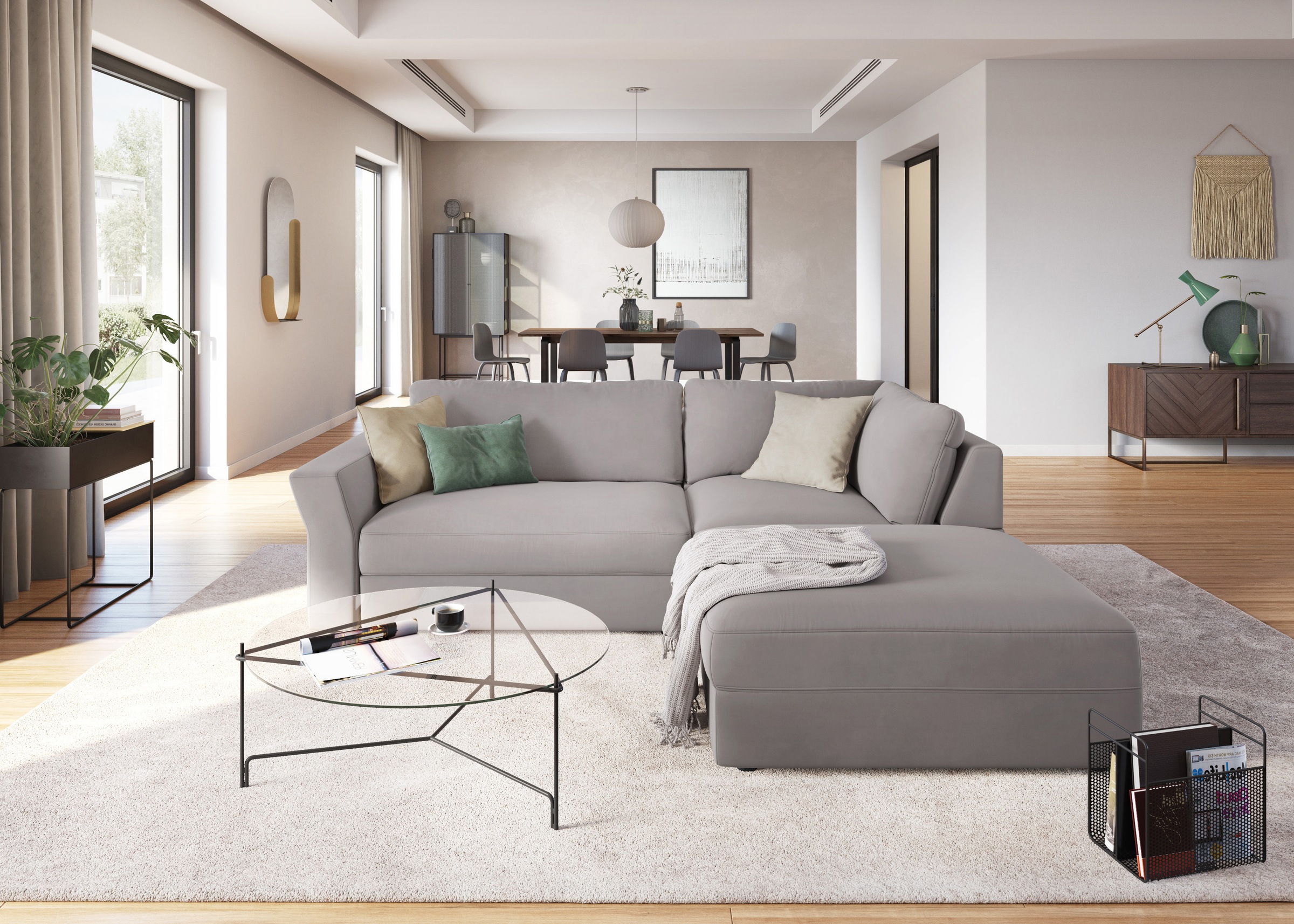 Thumbnail - sit&more Ecksofa "Cadabra L-Form" Breite 243 cm, inklusive Sitztiefenverstellung