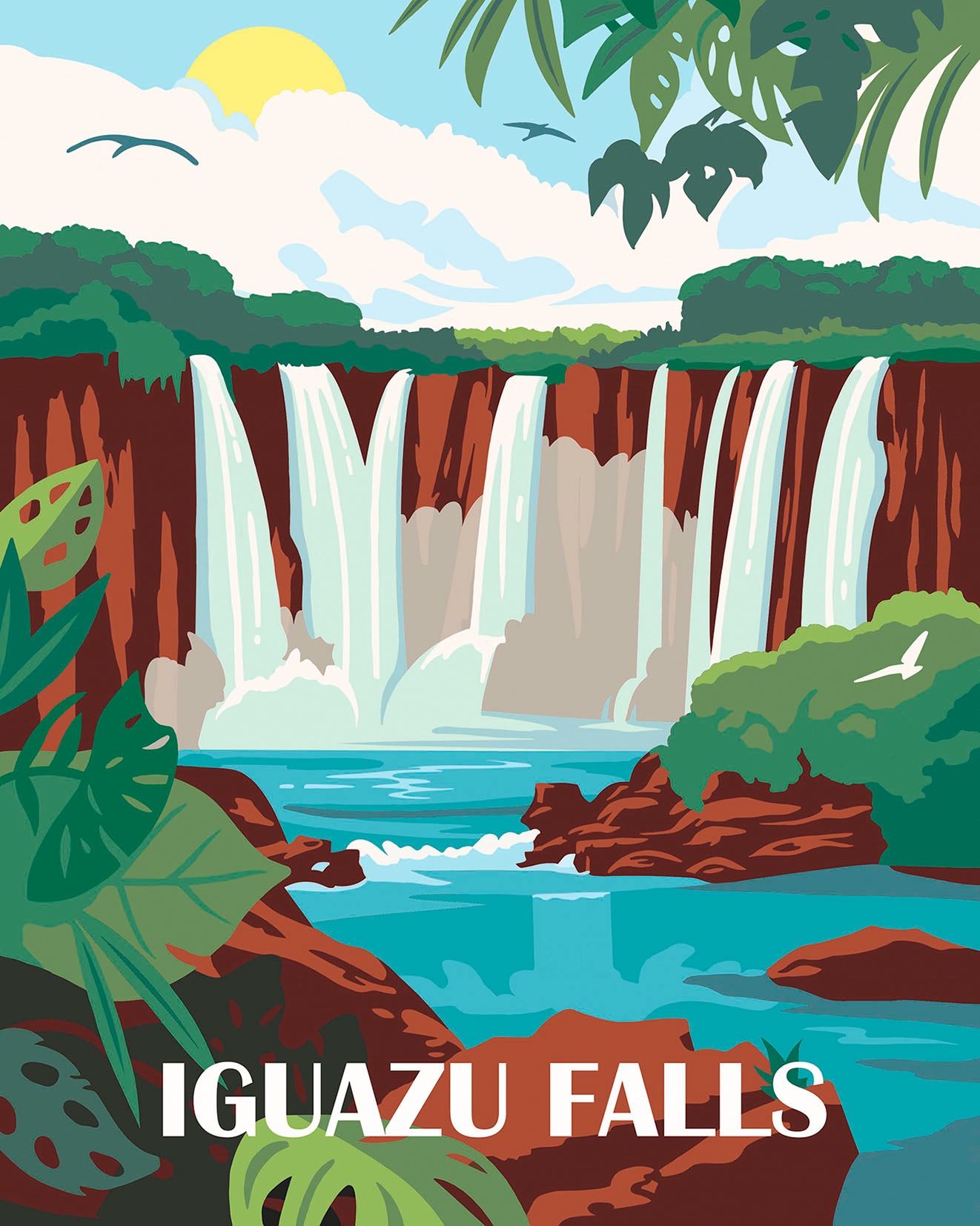 Ravensburger Malen nach Zahlen »CreArt, Adults Trend, Iguazu Wasserfälle«, für Erwachsene; Made in Europe