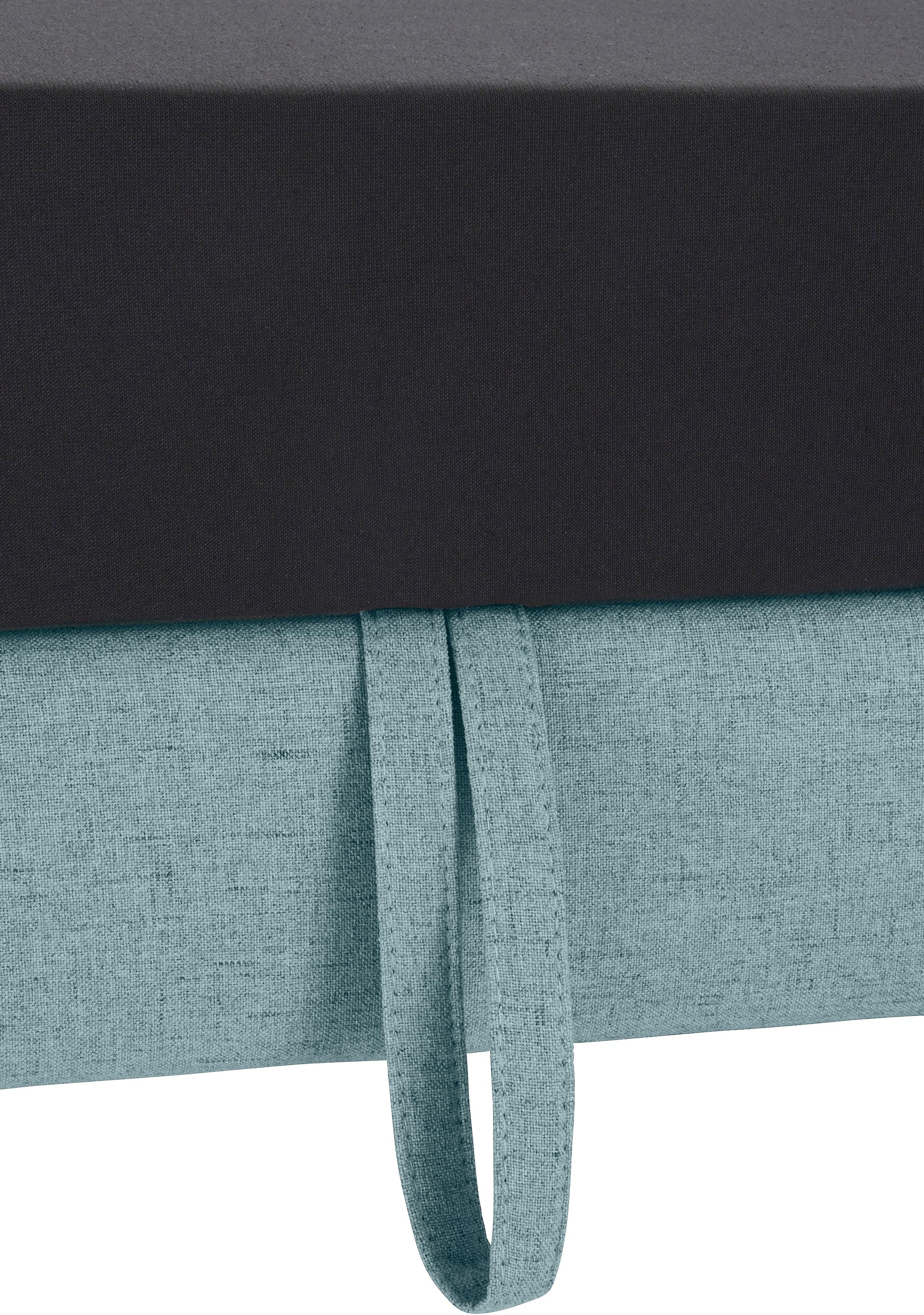 sit&more Ecksofa »Varese L-Form«, mit Federkern, wahlweise mit Bettfunktion und Stauraum