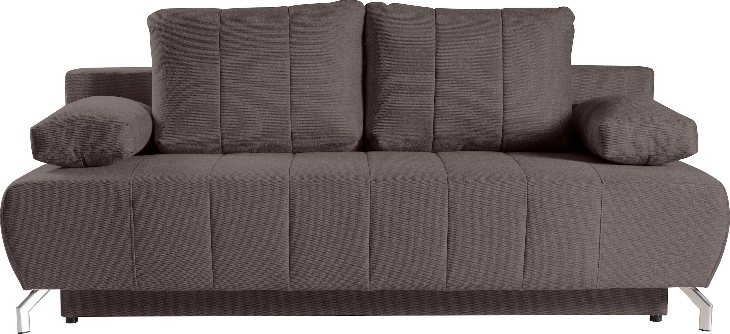 WERK2 Schlafsofa "Troya", 2-Sitzer Sofa und Schlafcouch mit Federkern & Bettkasten