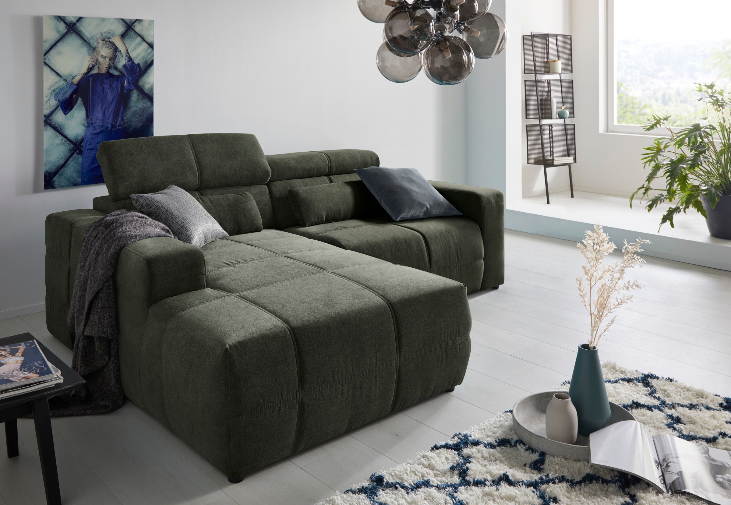 DOMO collection Ecksofa "Brandon Sitzbelastung 140 kg, kleine Ausführung B/ günstig online kaufen