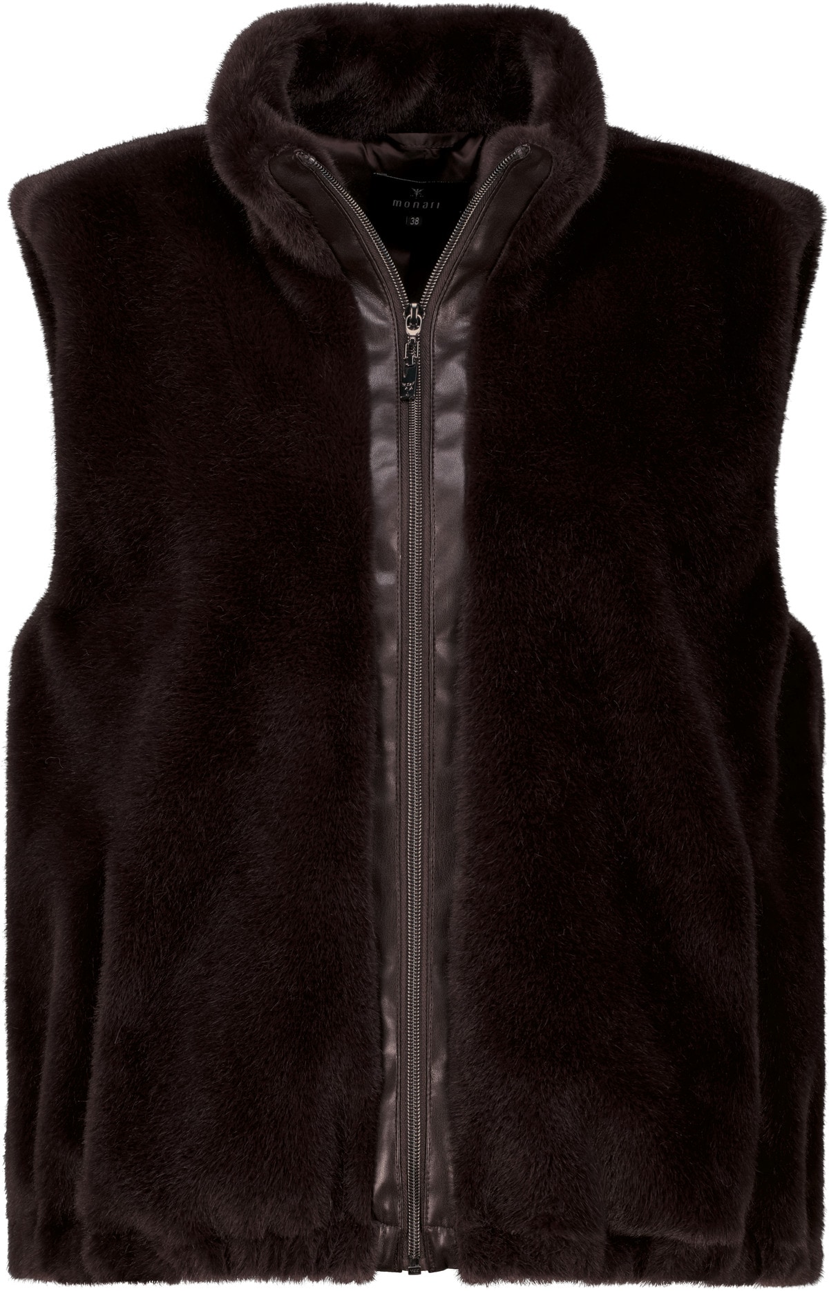 Monari Fellimitatweste »Weste fake fur« Regular fit mit Stehkragen