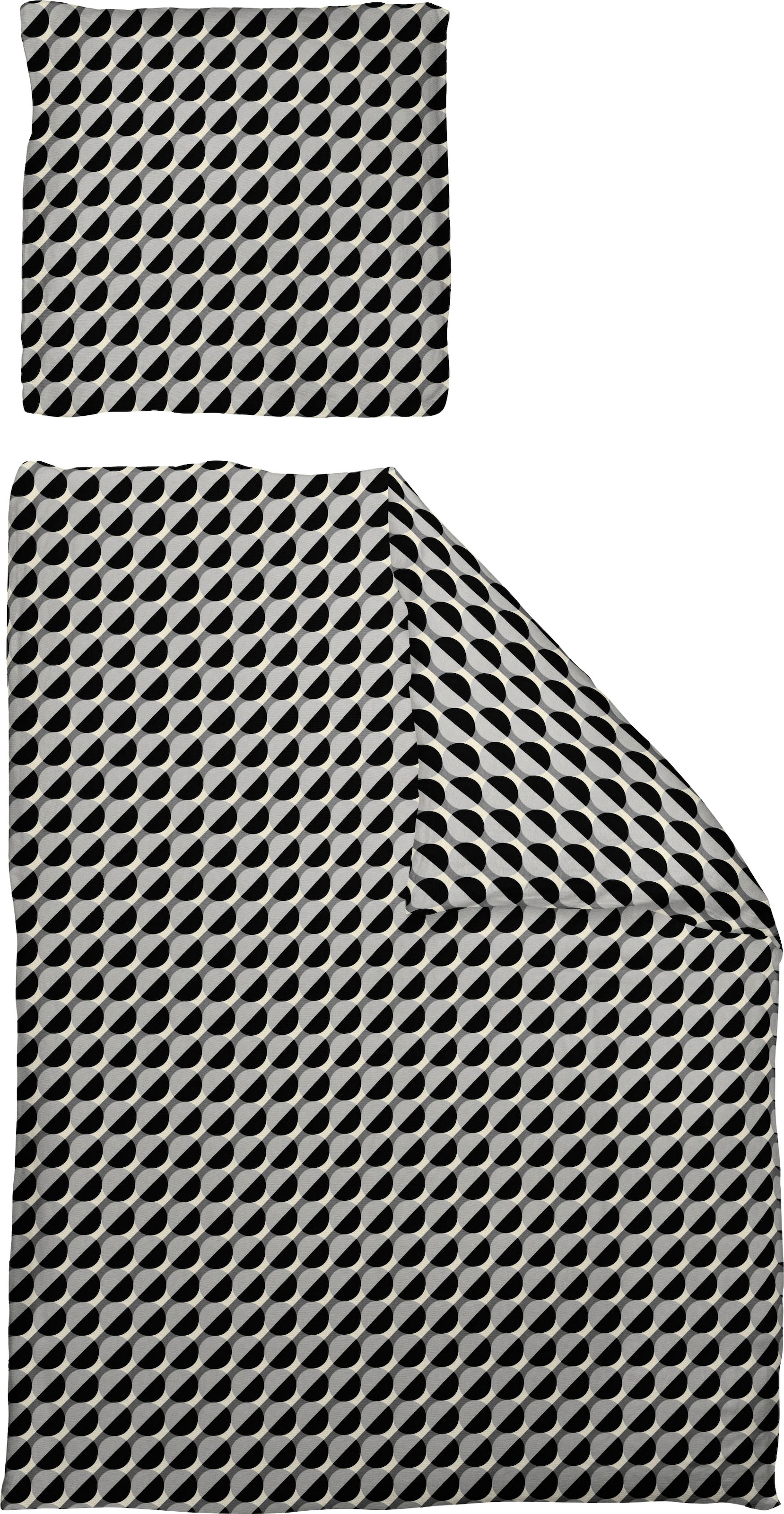 Adam Bettwäsche "Circles" 2 Stk. tlg. aus 100 % Bio-Baumwolle, 2 teilig - B günstig online kaufen