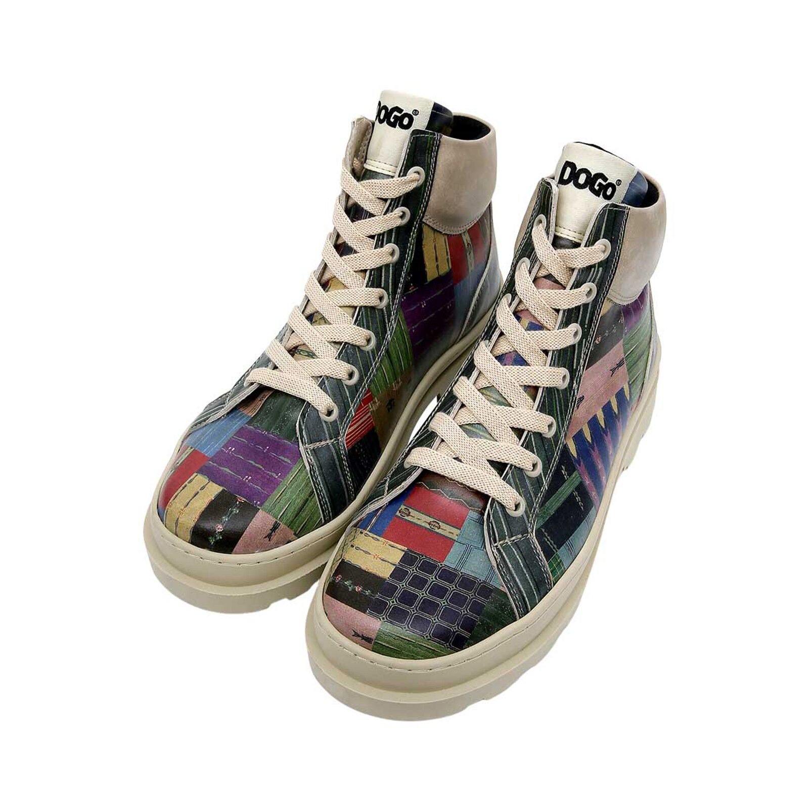 DOGO Damen Winterboots "Adriana Boots Cat Person Damen Stiefeletten, Adriana Explore", Gr. 40, gelb, Lederimitat, Schuhe, Handgefertigt