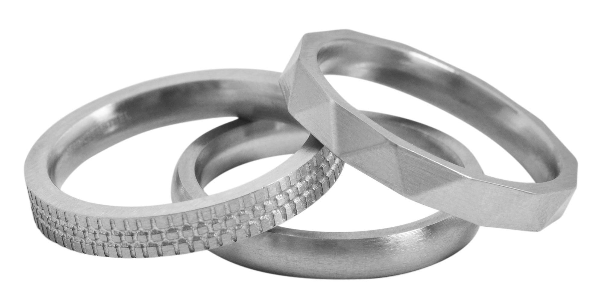Fingerring ADELIA´S "Damen Ring aus Edelstahl" Gr. 52, silber, Fingerringe, Damen, 52, Edelstahl, Fingerring 7
