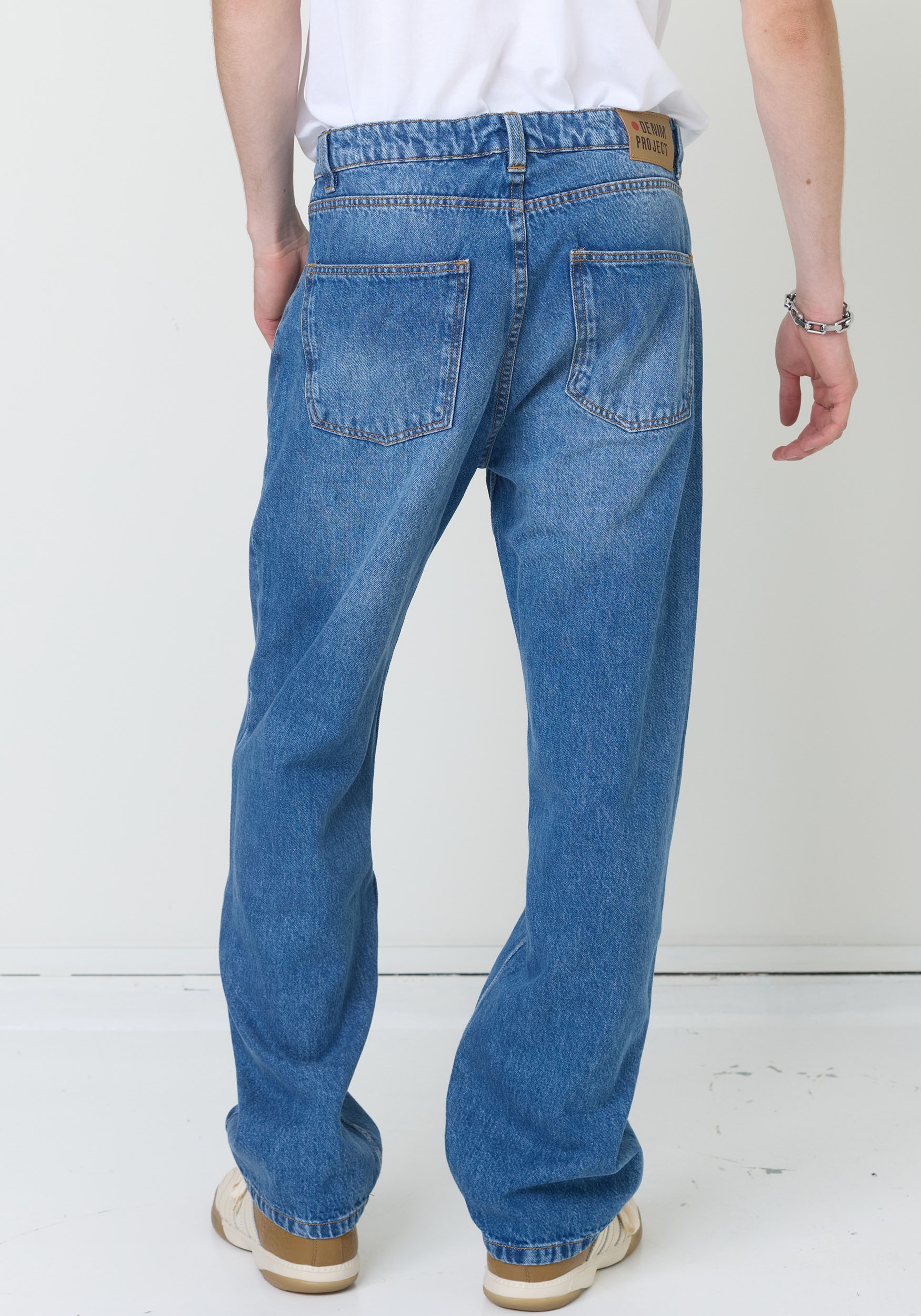 DENIM PROJECT Loose-fit-Jeans, in blauer Waschung günstig online kaufen