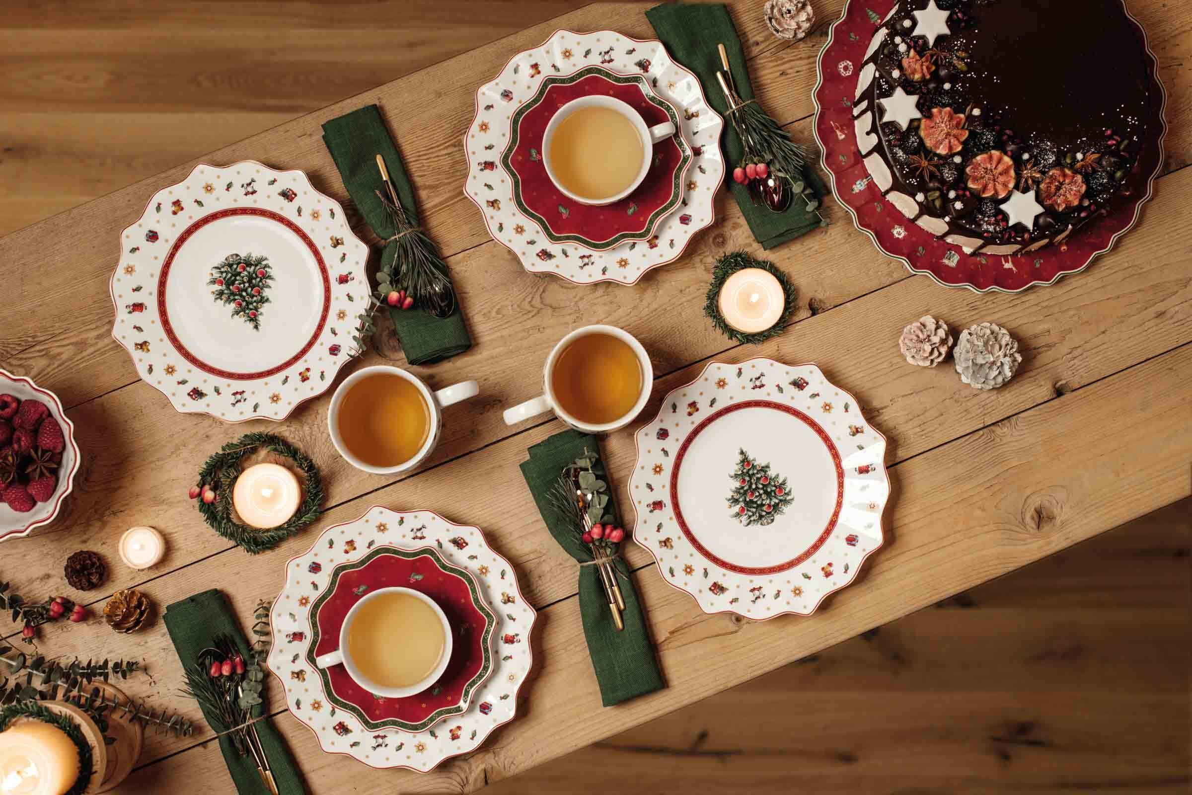 Villeroy & Boch Tasse »Kaffeetassen mit Untertassen Toy's Delight 170 ml 6er Set bunt« Handwäsche wird empfohlen, Mikrowellengeeignet
