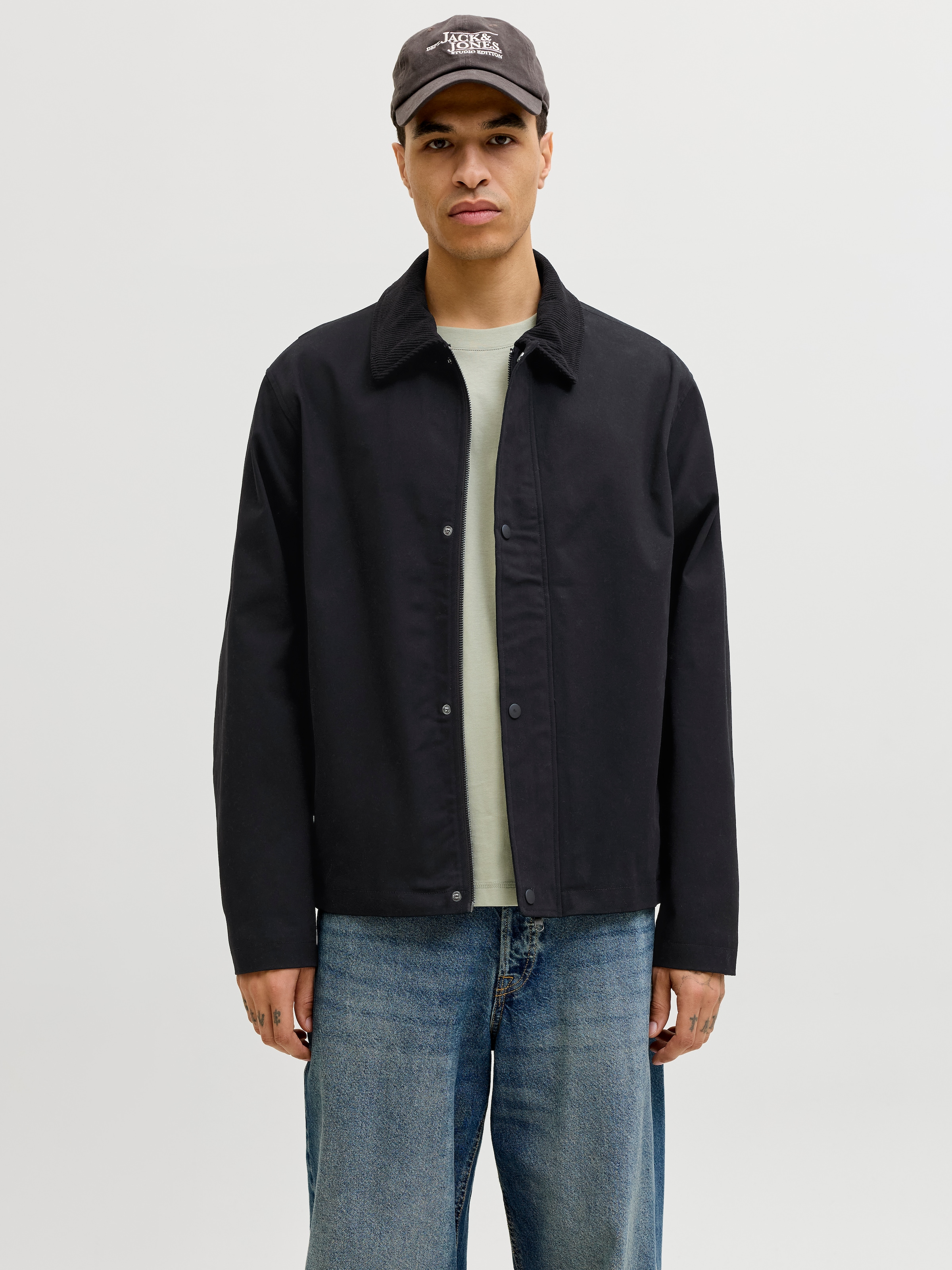 Jack & Jones Kurzjacke "JJEGRAHAM WORKER JACKET SN" mit Fly-Away-Kragen günstig online kaufen