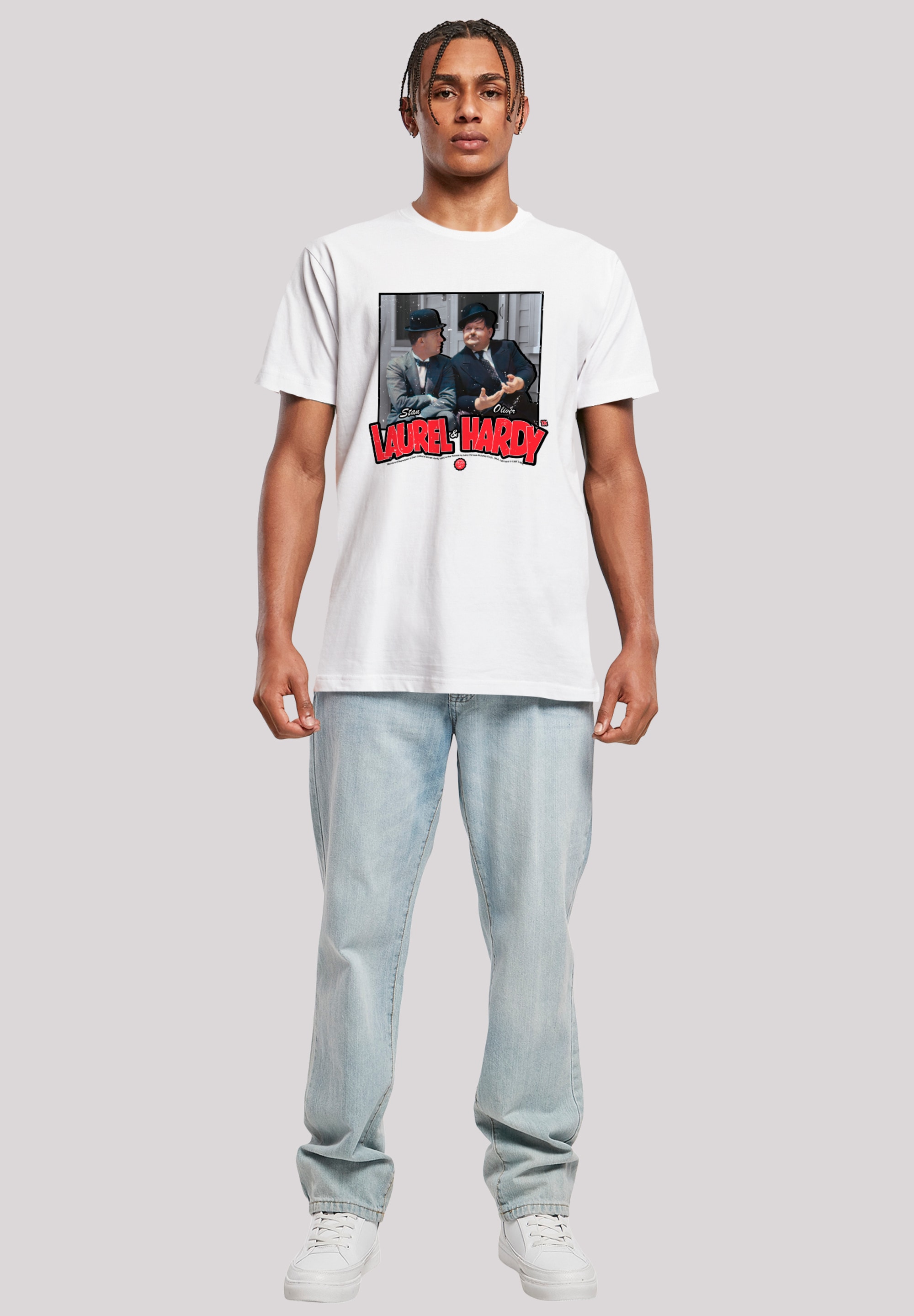 F4NT4STIC T-Shirt »Stan Laurel & Oliver Hardy Comedy Duo«, Premium Qualität