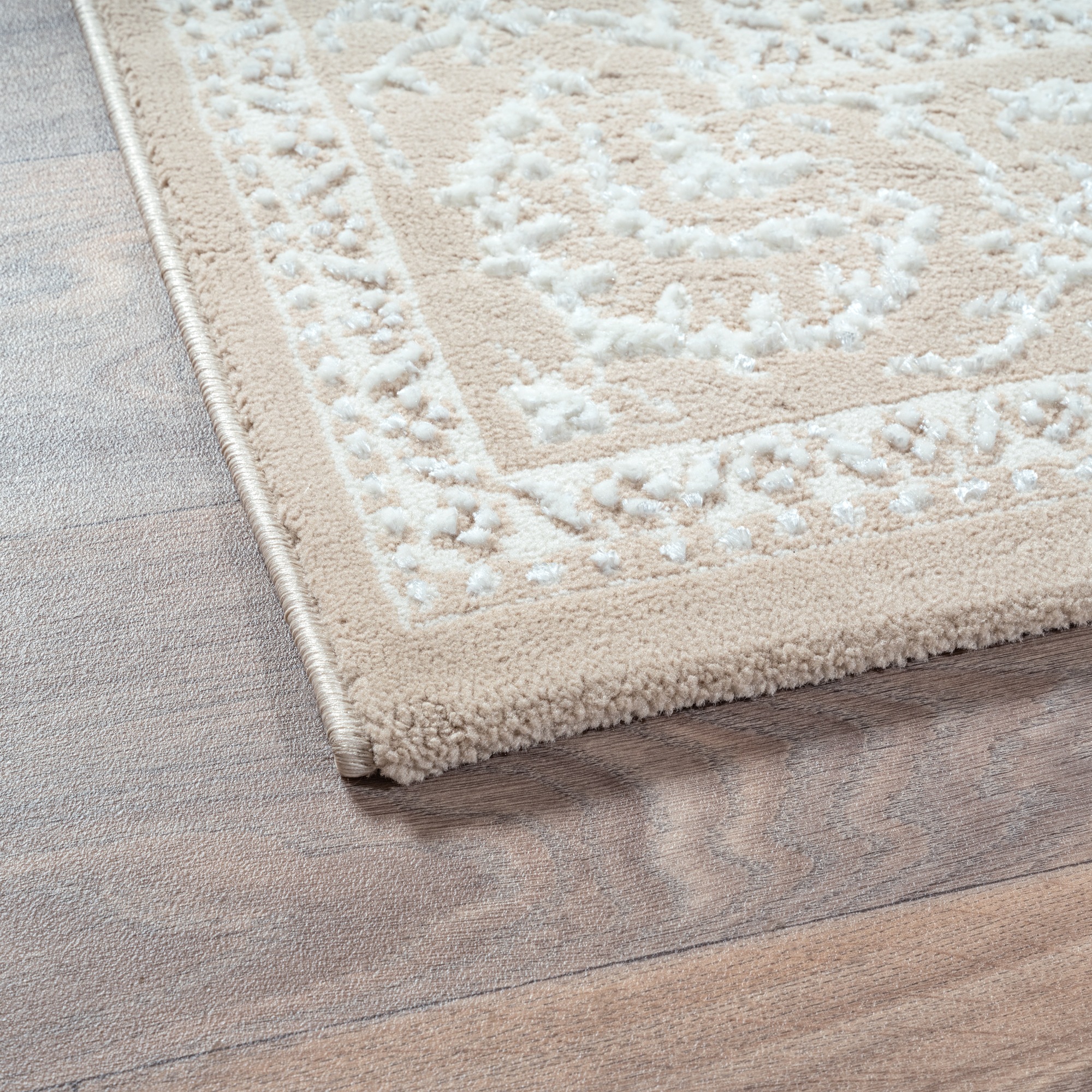 Sanat Teppich »Harmony 3221, auch als Läufer und rund« rechteckig 12 mm Höhe Wohnzimmer, Kurzflor, modern,  Orient Optik, Schlafzimmer